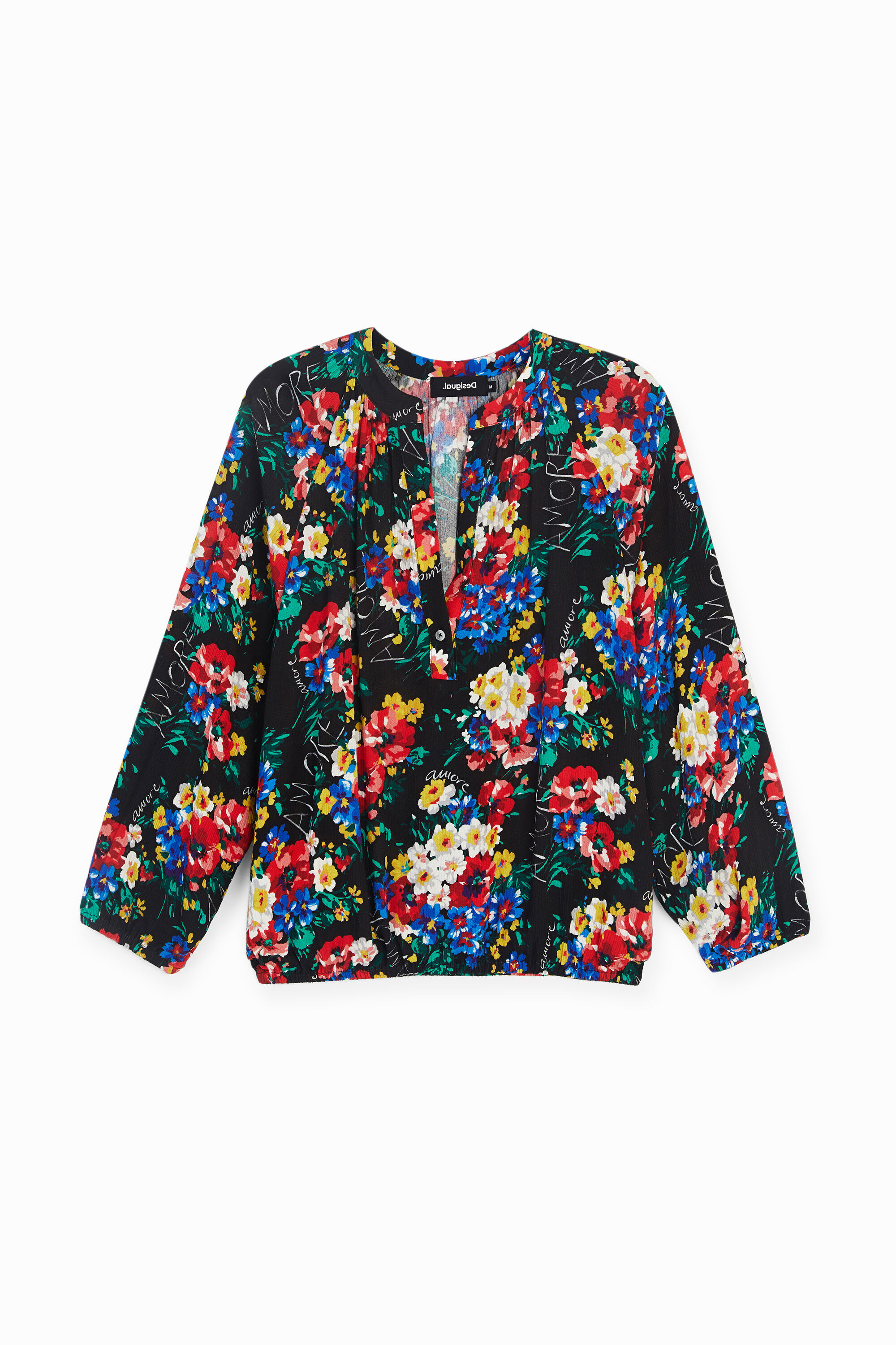 Blusa manga 3/4 floral