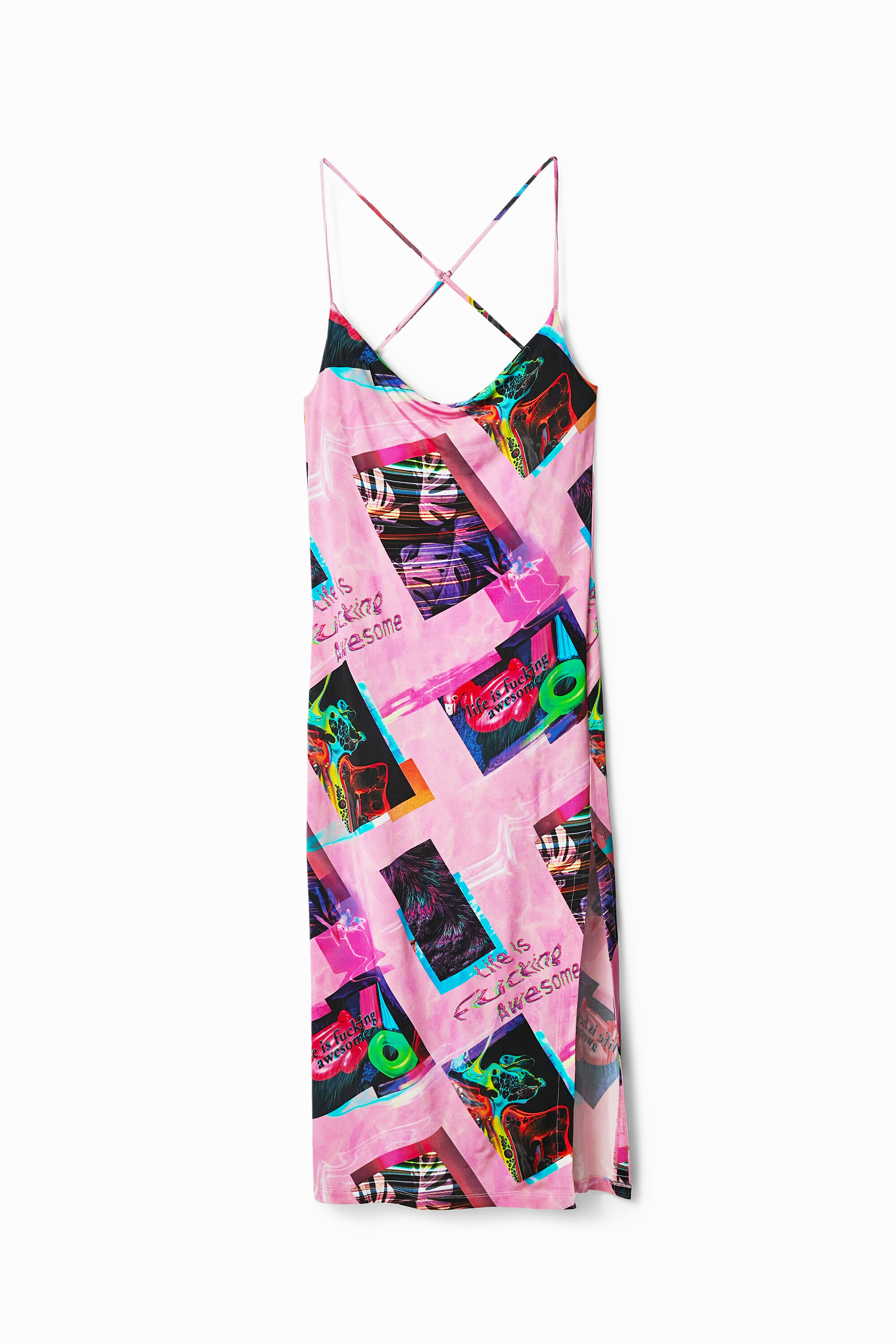 Vestido midi street art