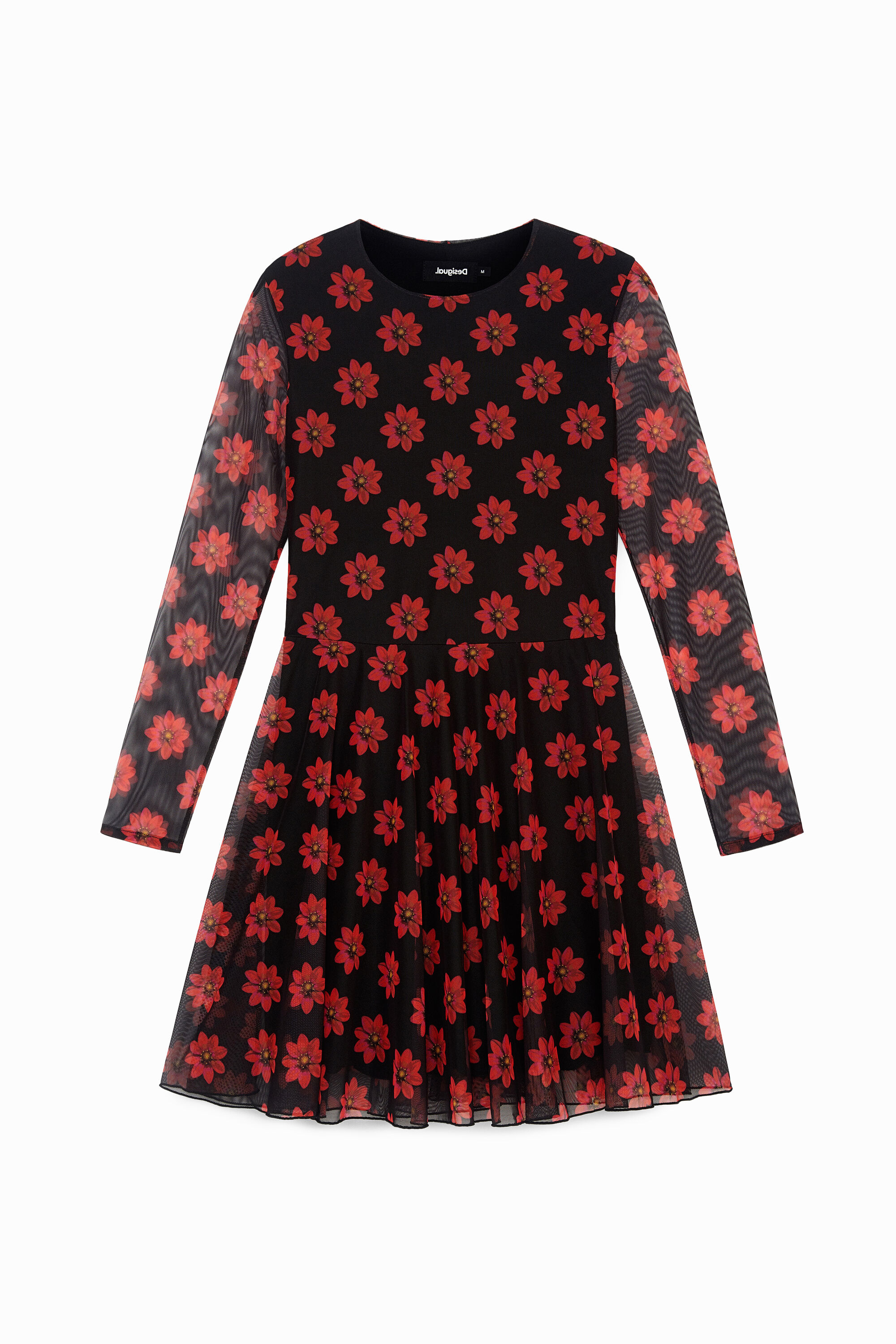 Vestido corto flores