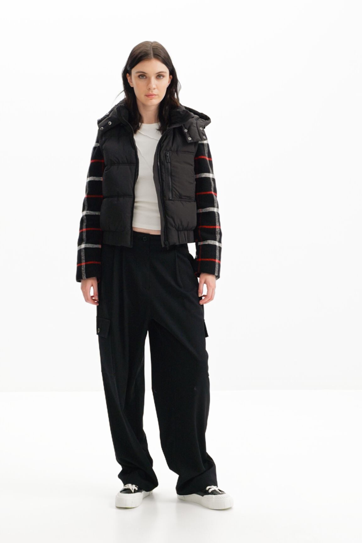 Chaqueta acolchada desmontable