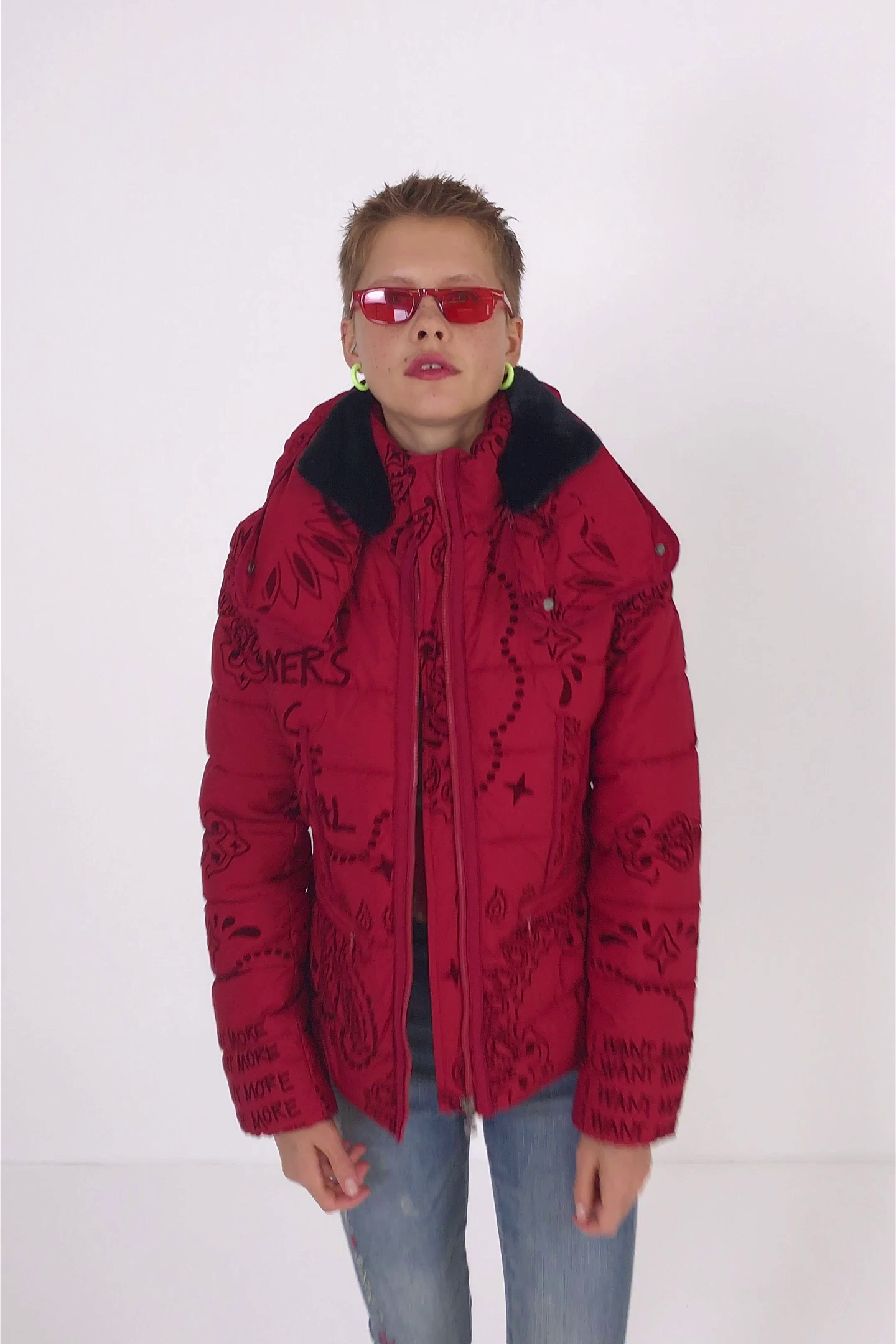 Chaqueta acolchada cuello tortuga