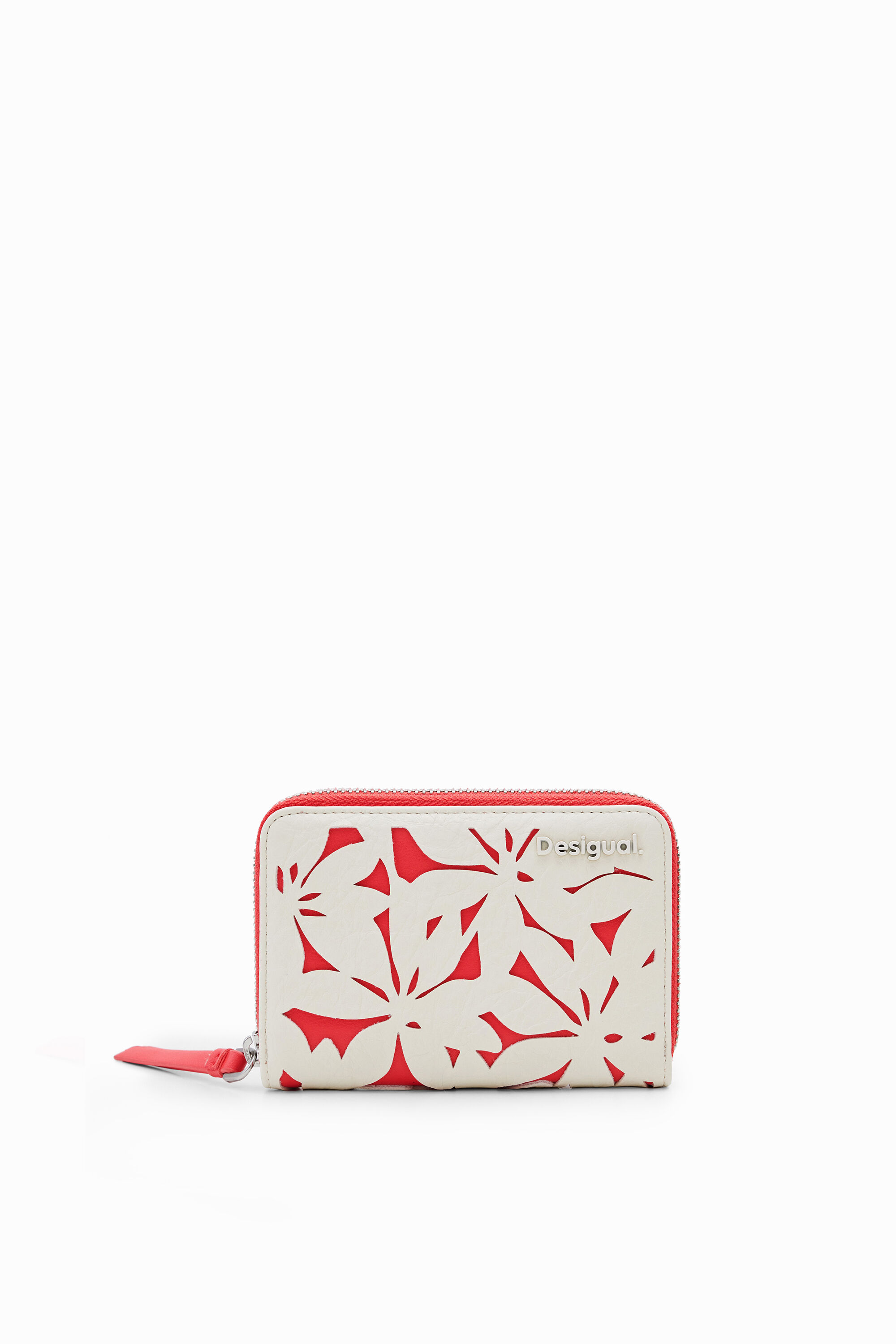 Cartera S flores troqueladas