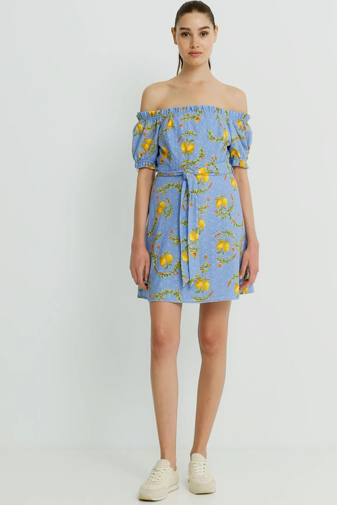 Vestido corto limones