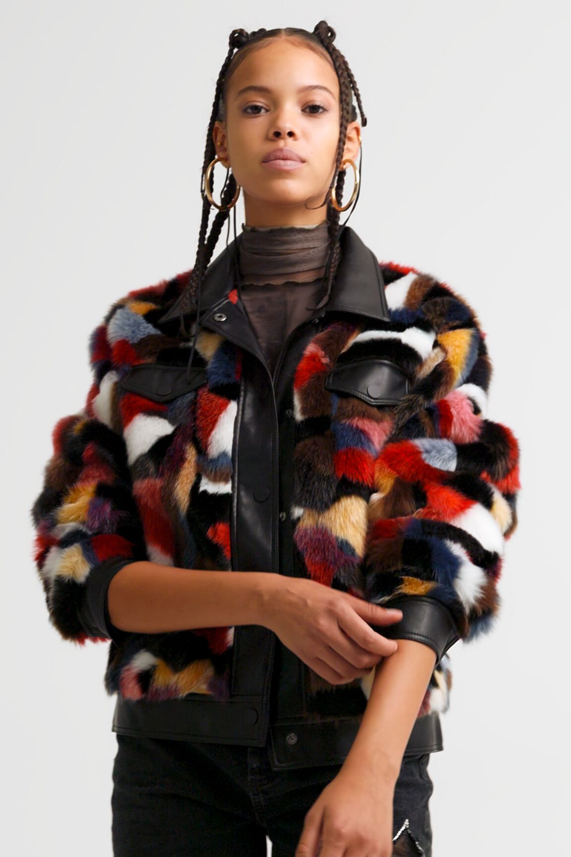 Chaqueta loose pelo