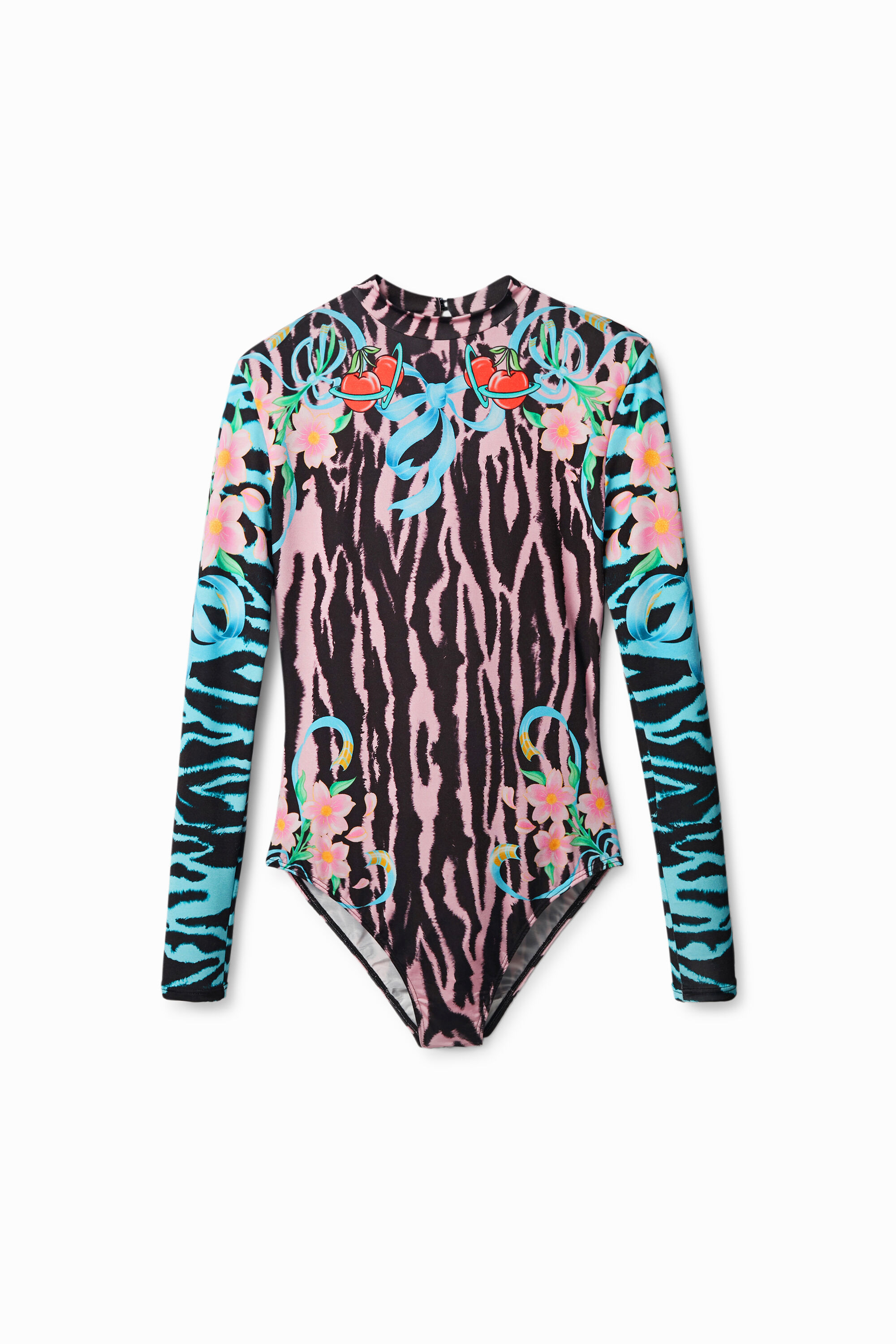 Body slim animal print