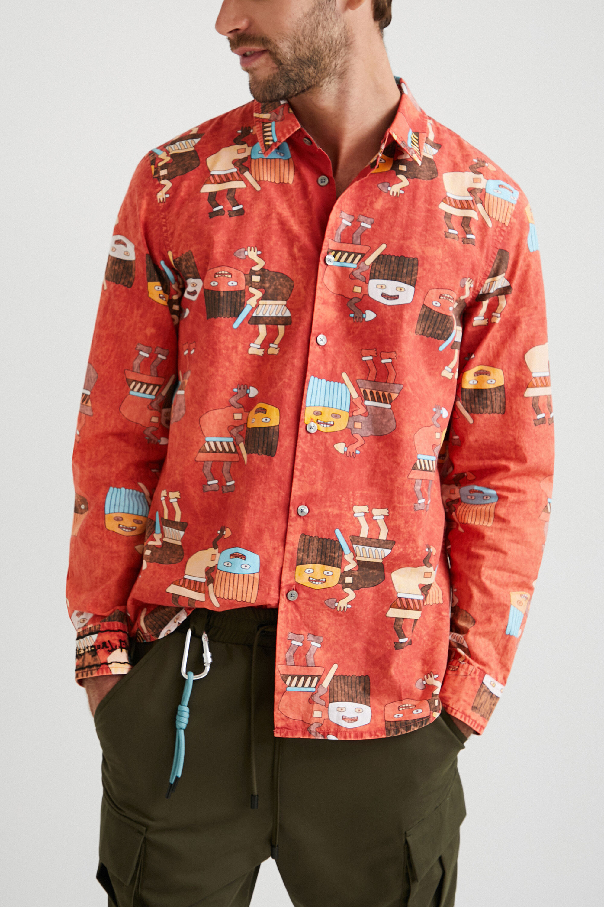 Camisa estampado washed
