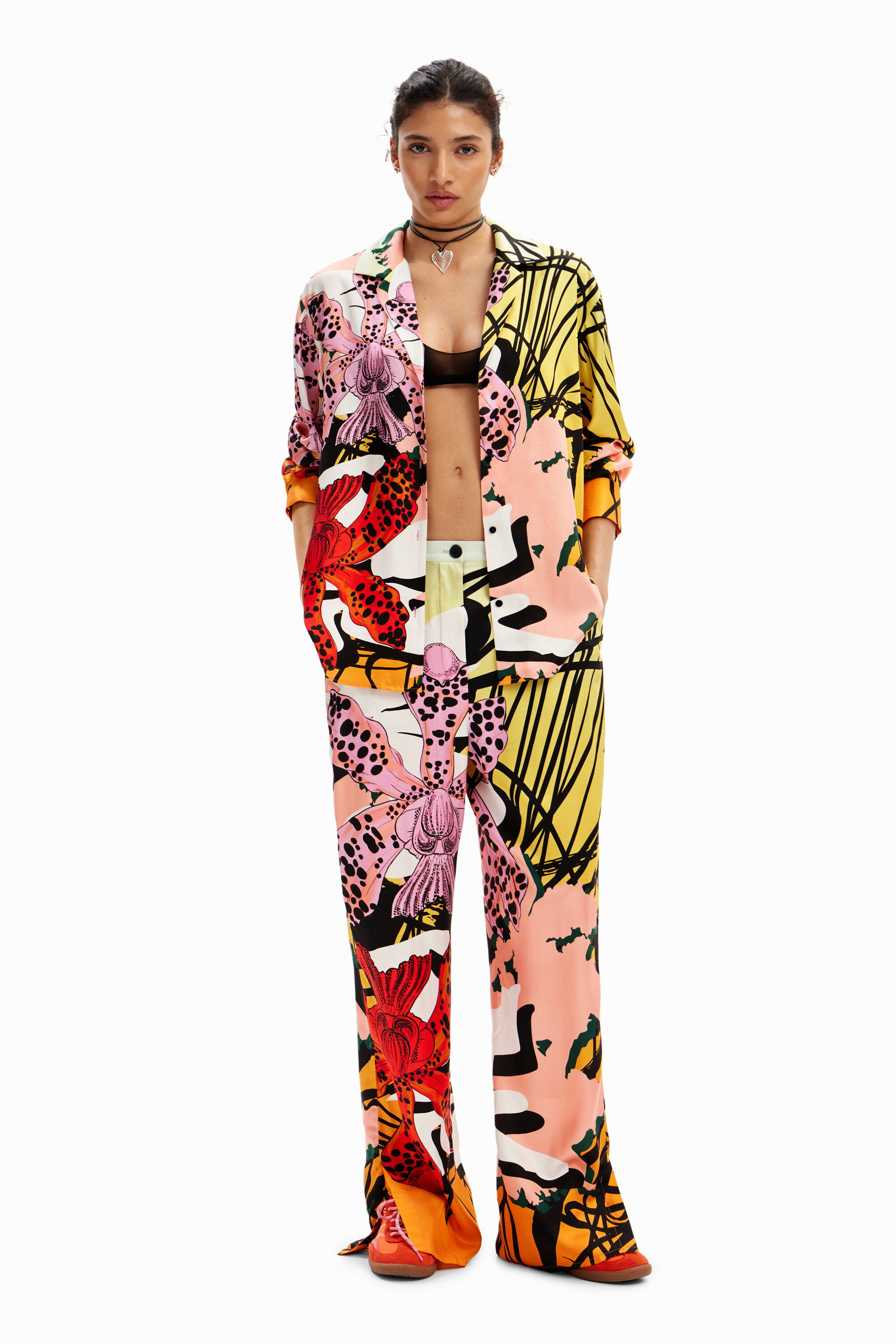 Pantal&oacute;n seda orqu&iacute;deas M. Christian Lacroix