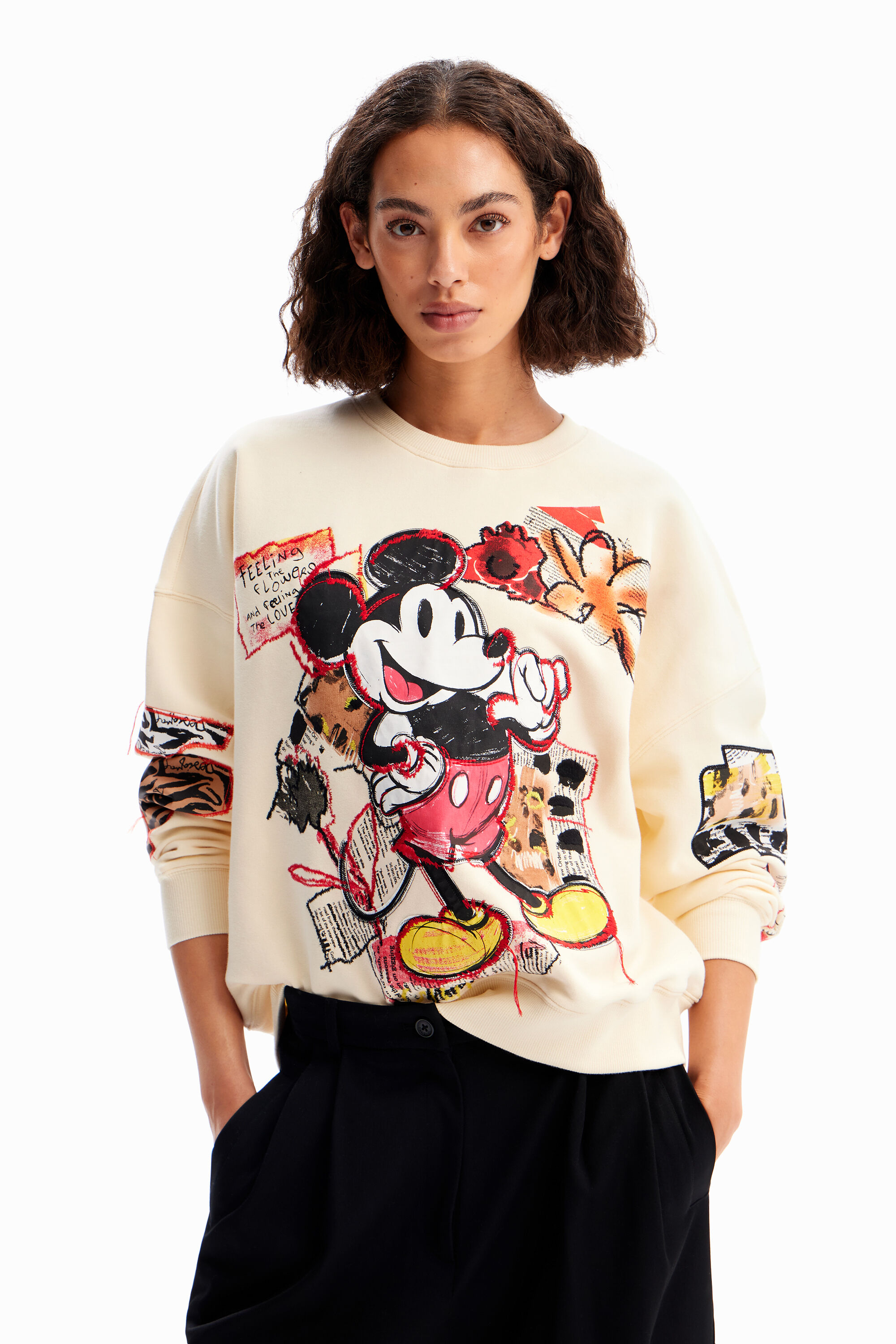 Sudadera oversize Mickey Mouse