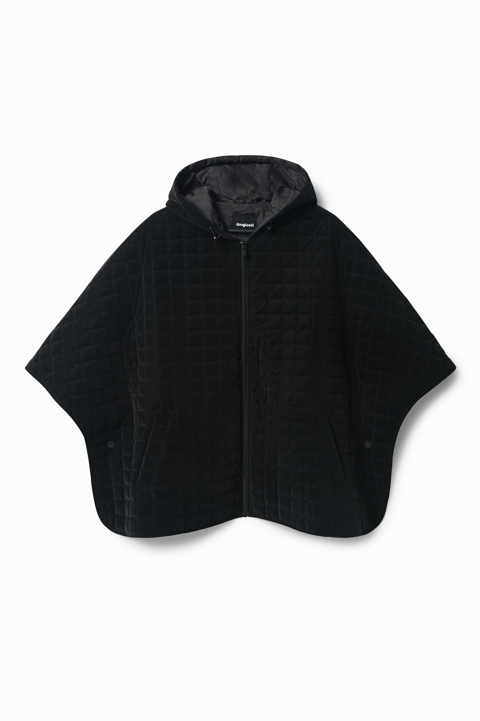 Poncho acolchado capucha