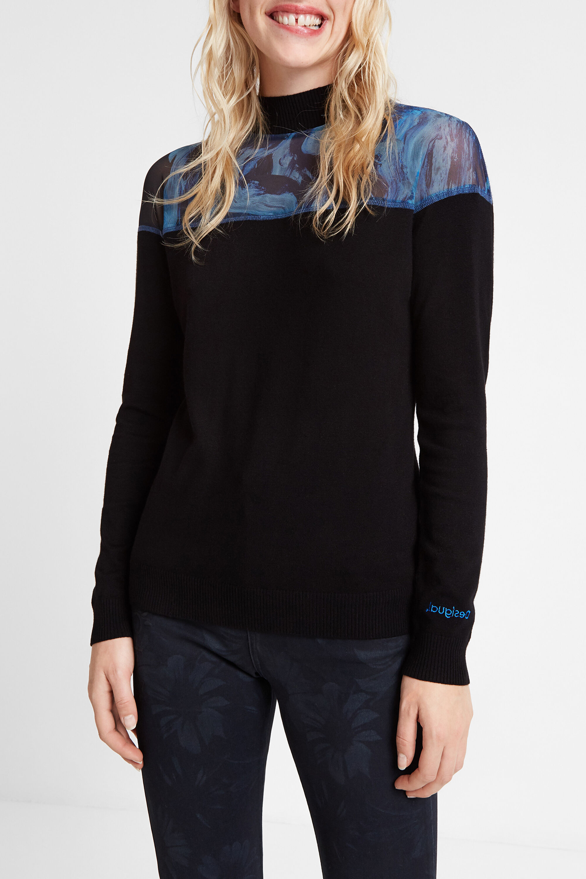 Jersey viscosa cuello perkins