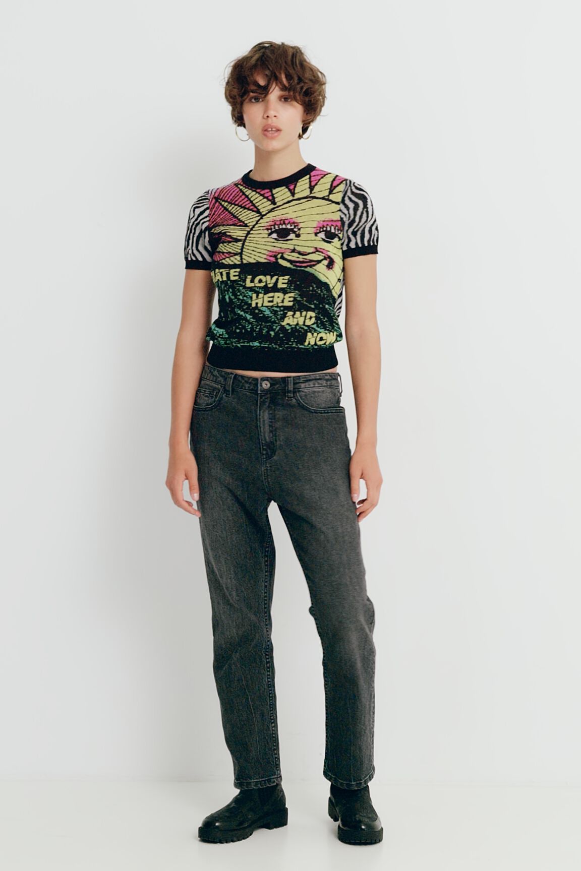 Camiseta punto cebra