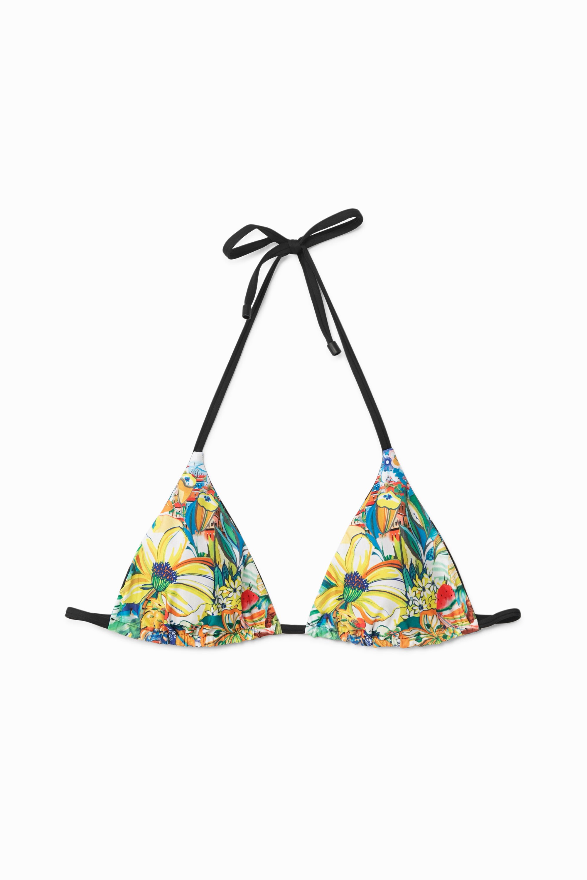 Top biquini tri&aacute;ngulo reversible