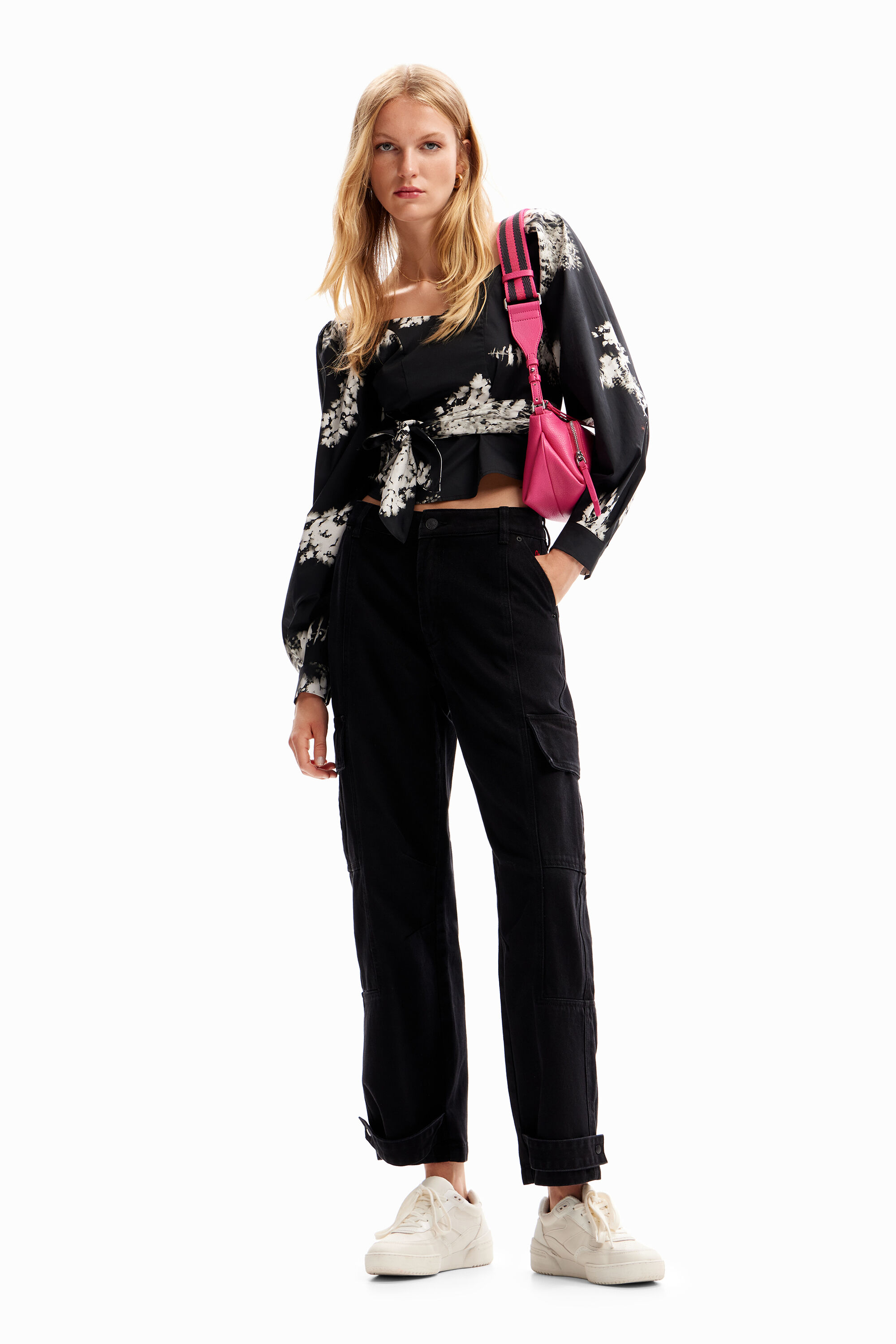 Blusa cors&eacute; floral