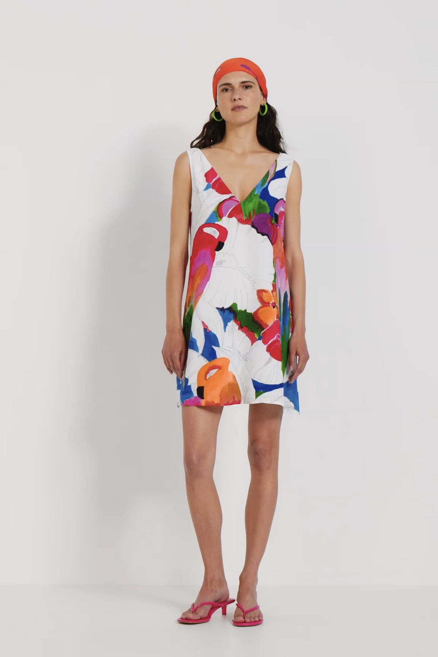 Vestido mini loros