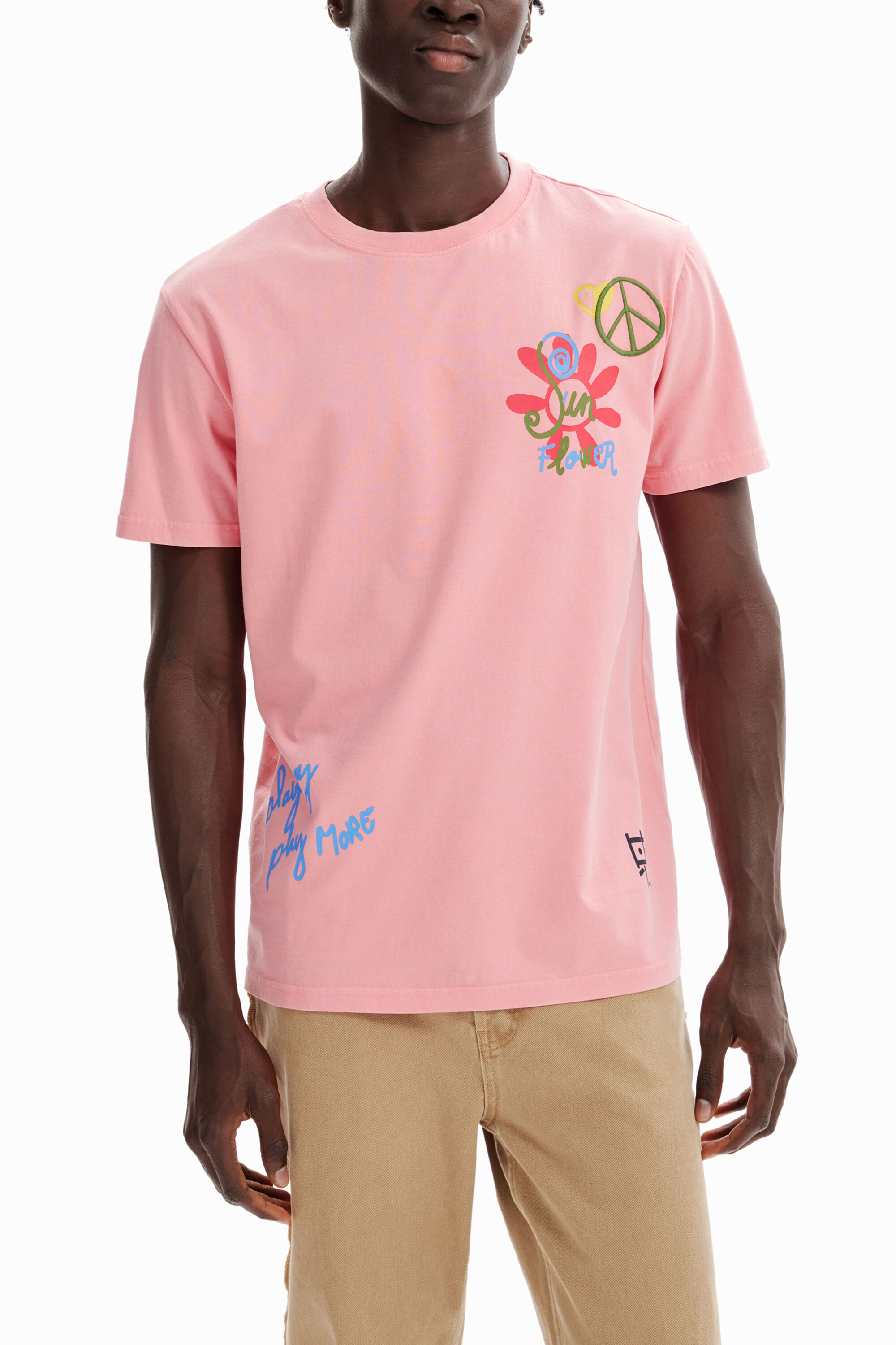 Camiseta manga corta peace