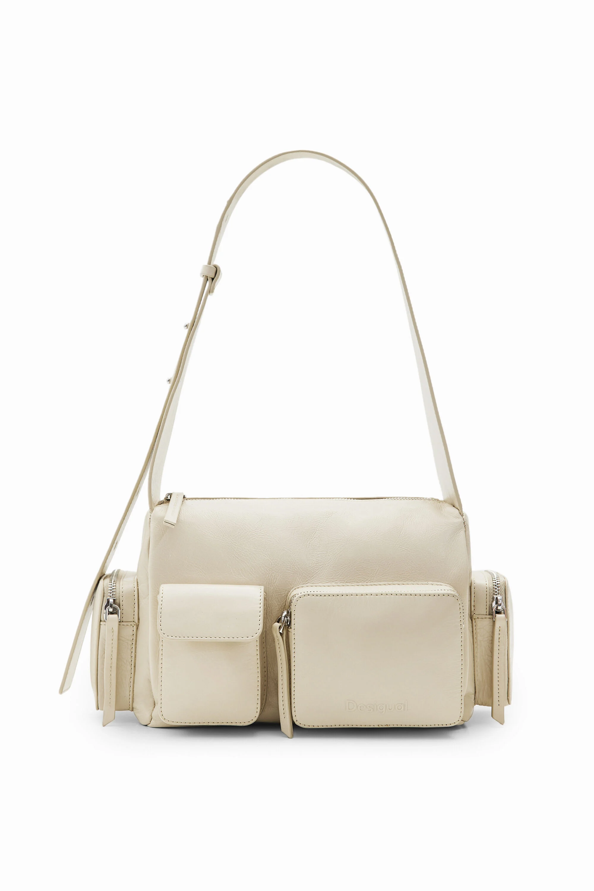 Bolso mediano piel bolsillos
