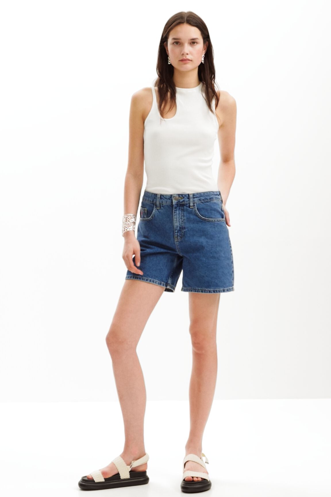 Shorts vaqueros lisos