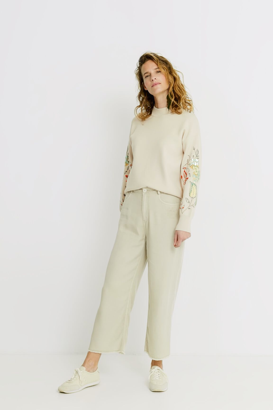 Pantal&oacute;n culotte cropped 100% Lyocell