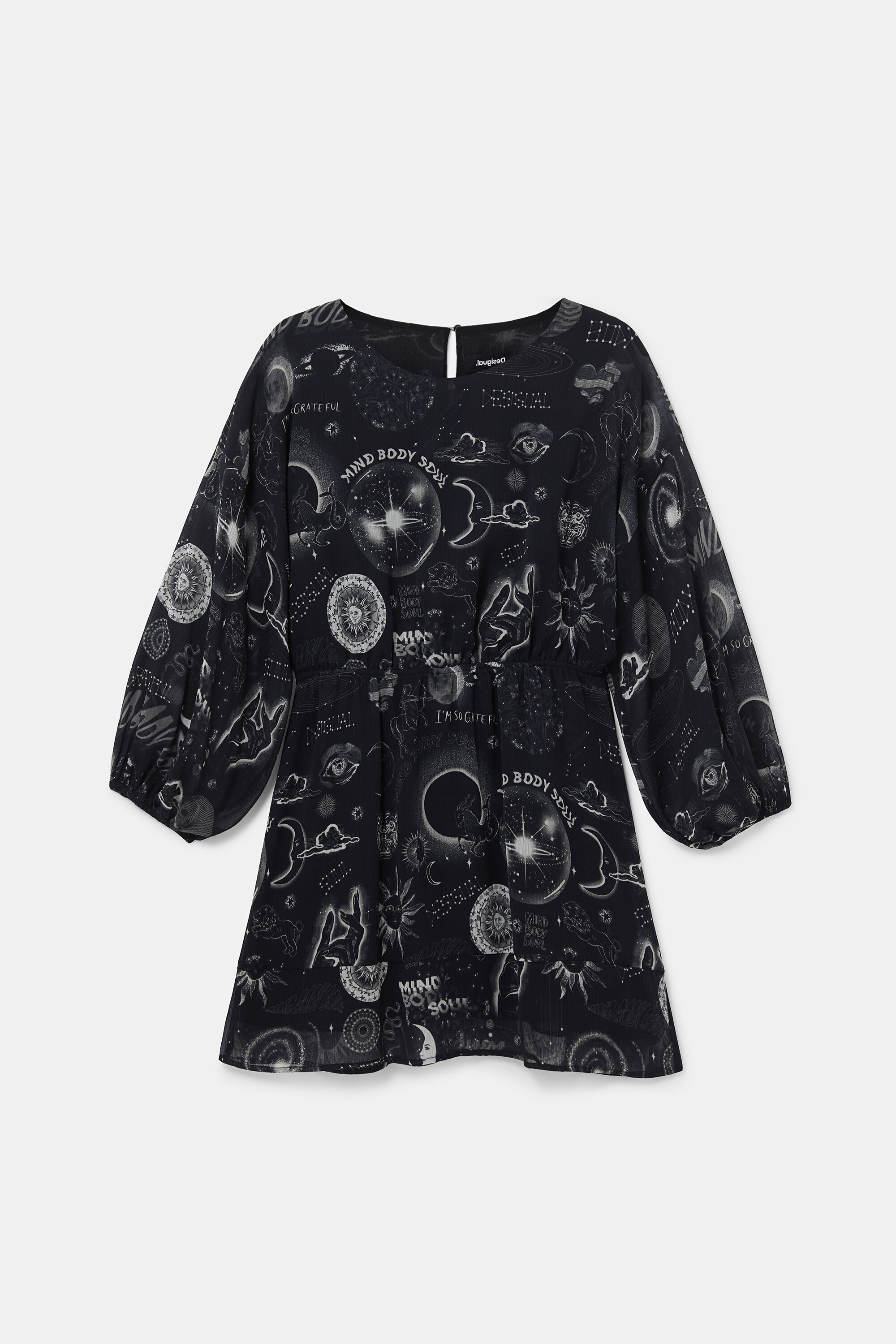 Vestido viscosa estampado