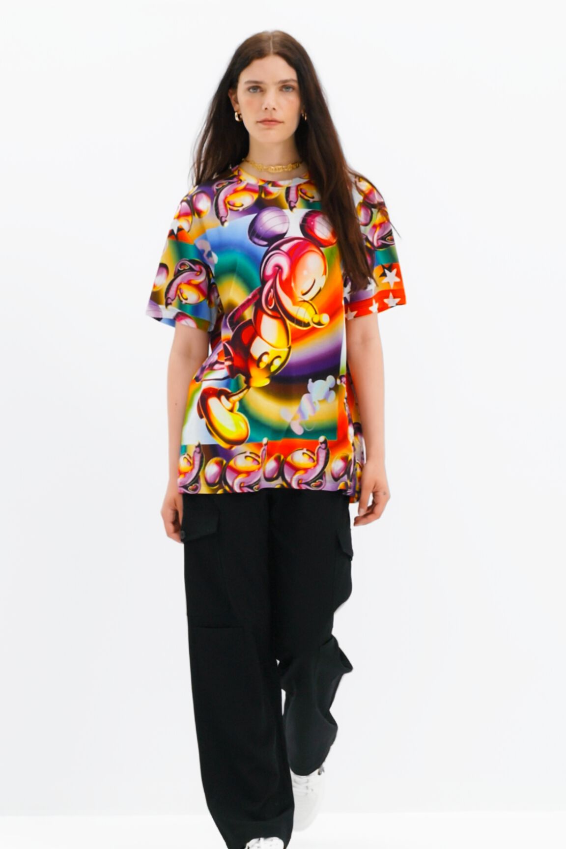 Camiseta oversize multicolor Mickey Mouse