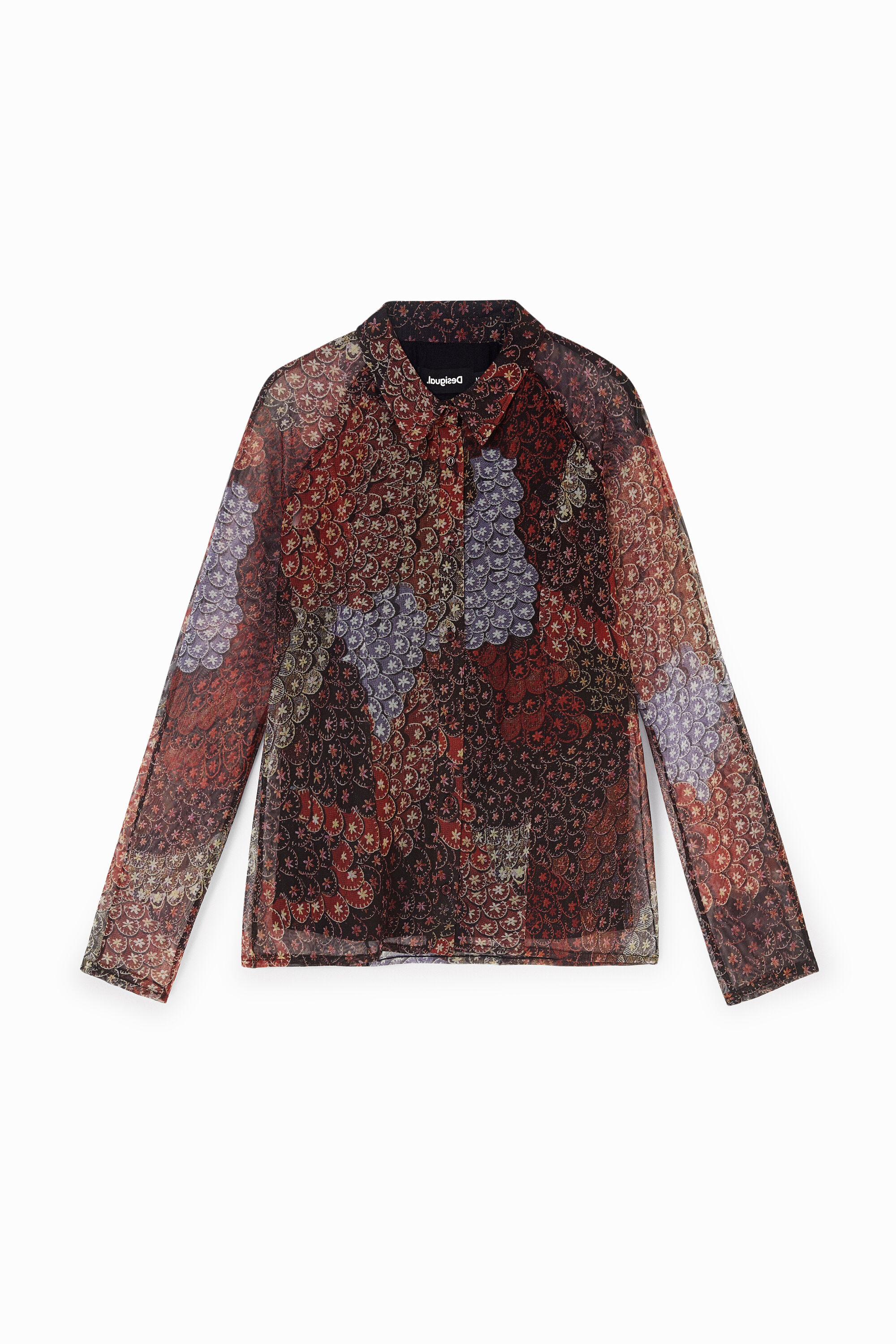 Camisa cenefas el&aacute;stica