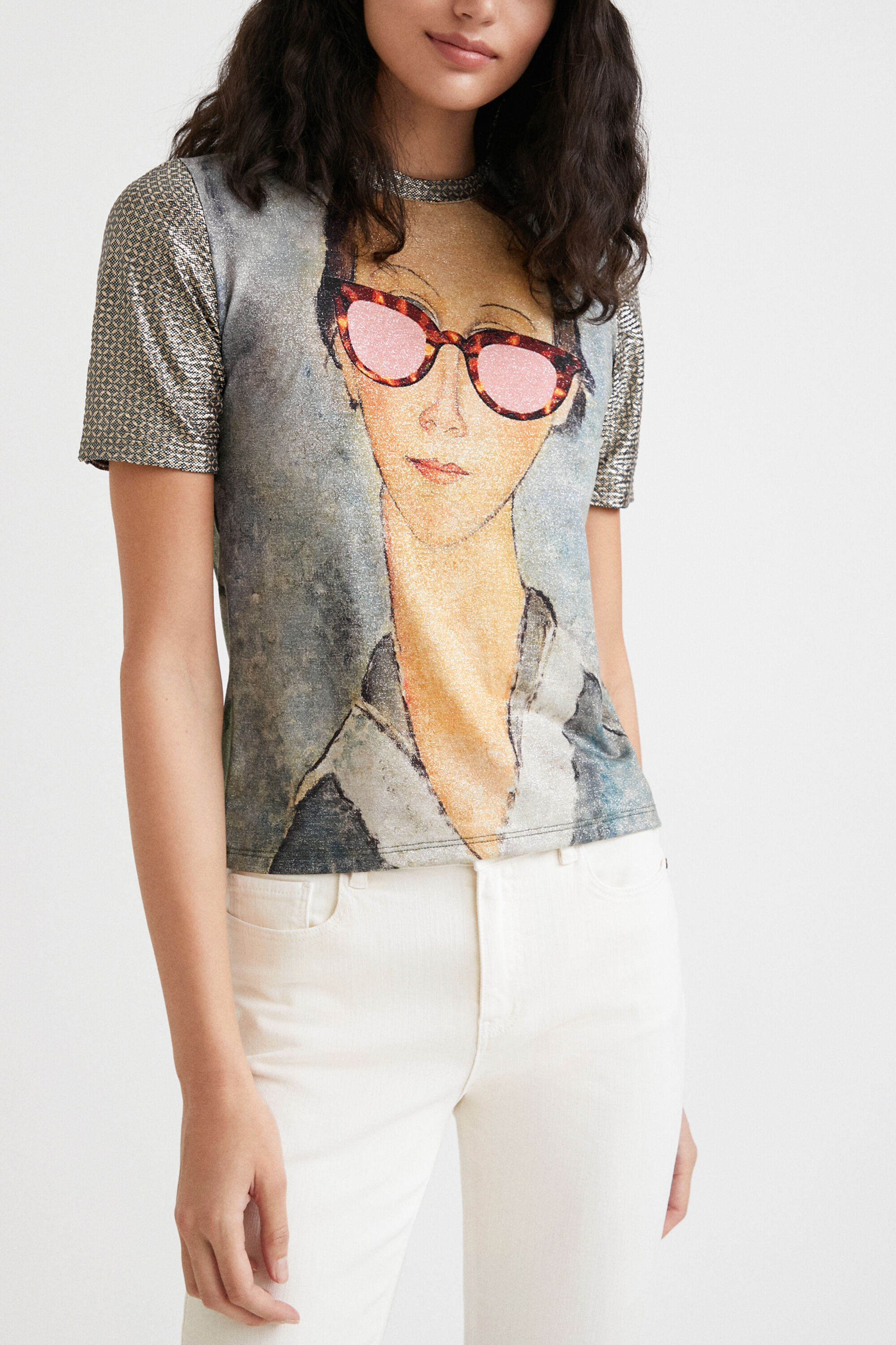 Camiseta retrato obra de arte