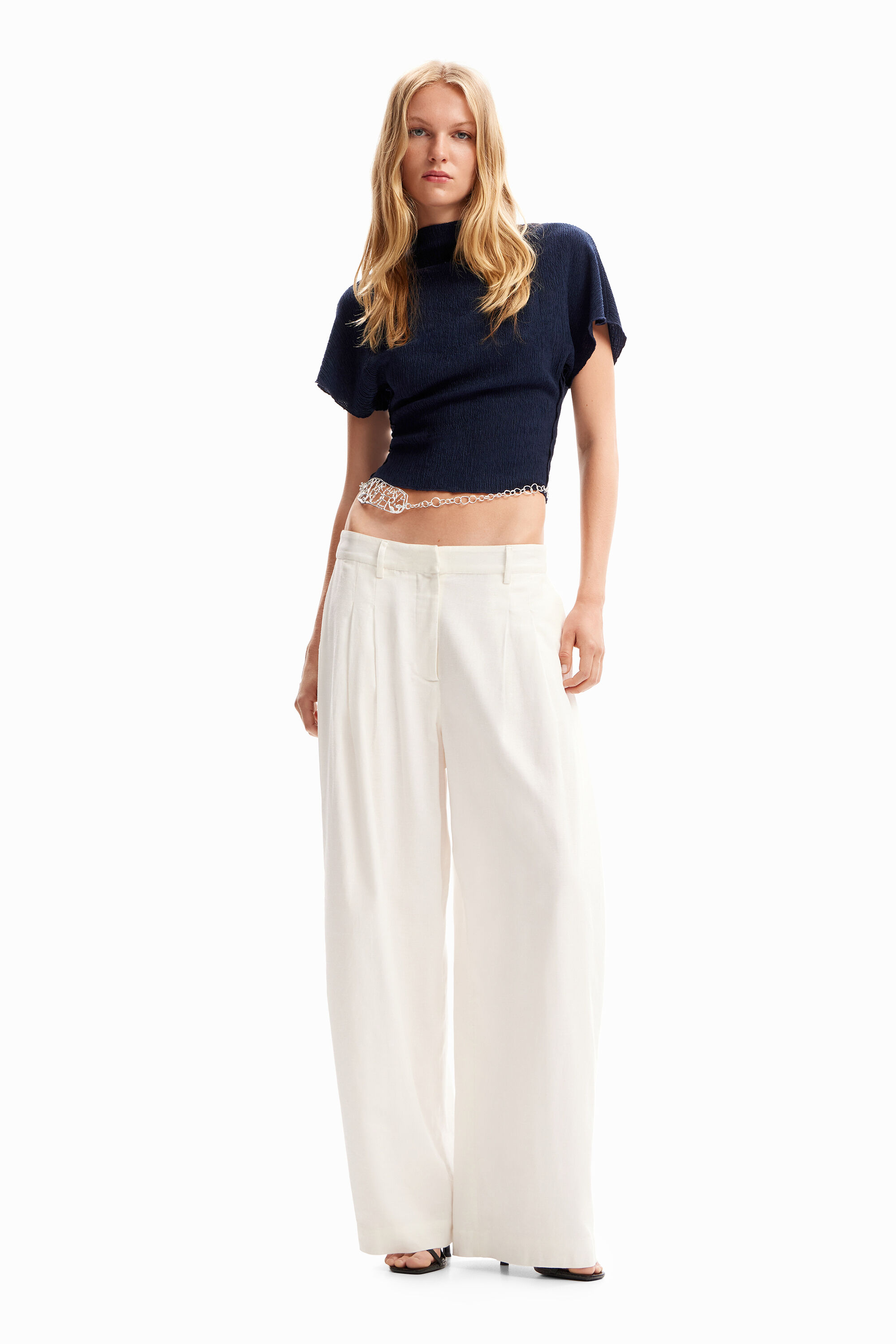 Blusa lisa textura