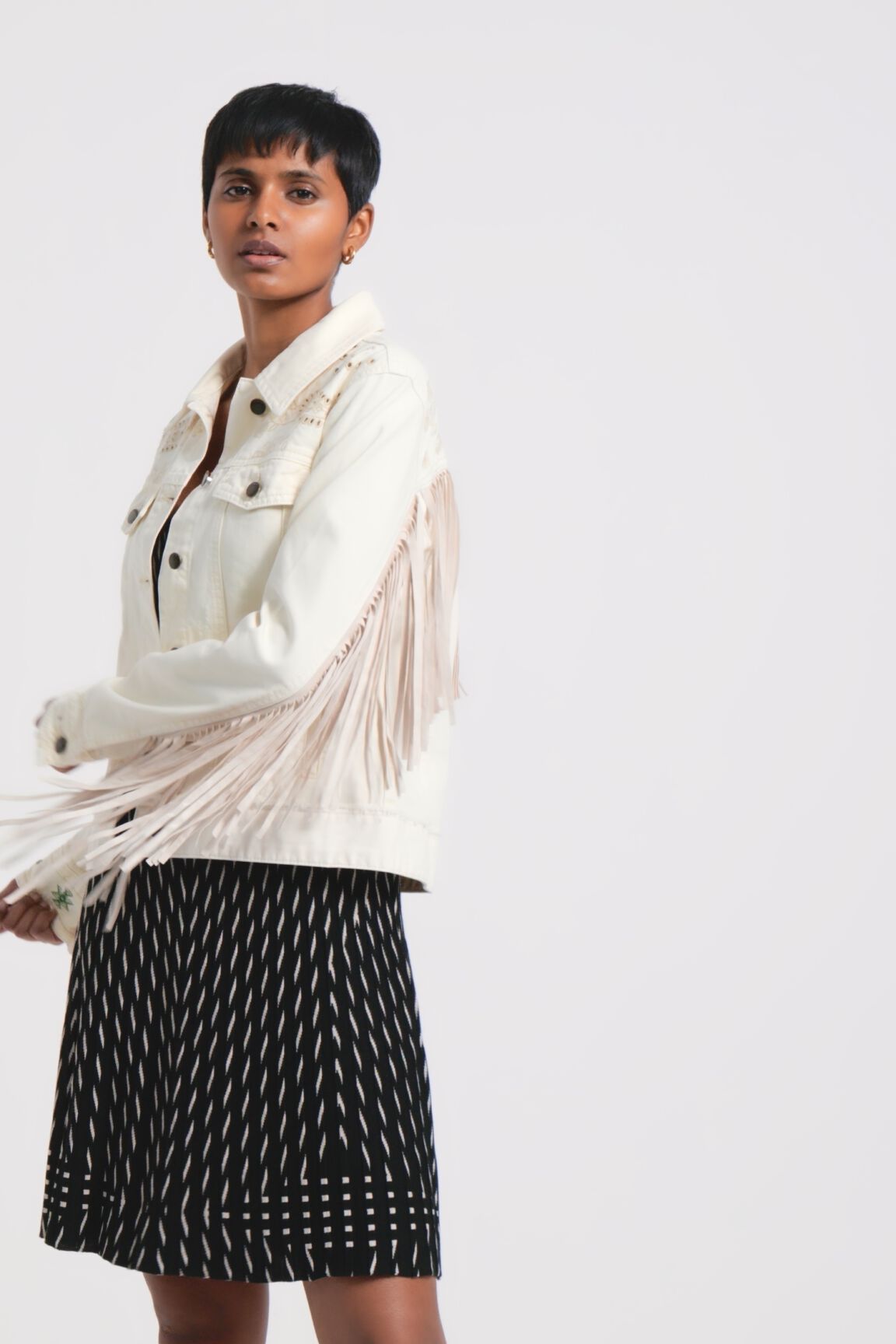Chaqueta vaquera biker