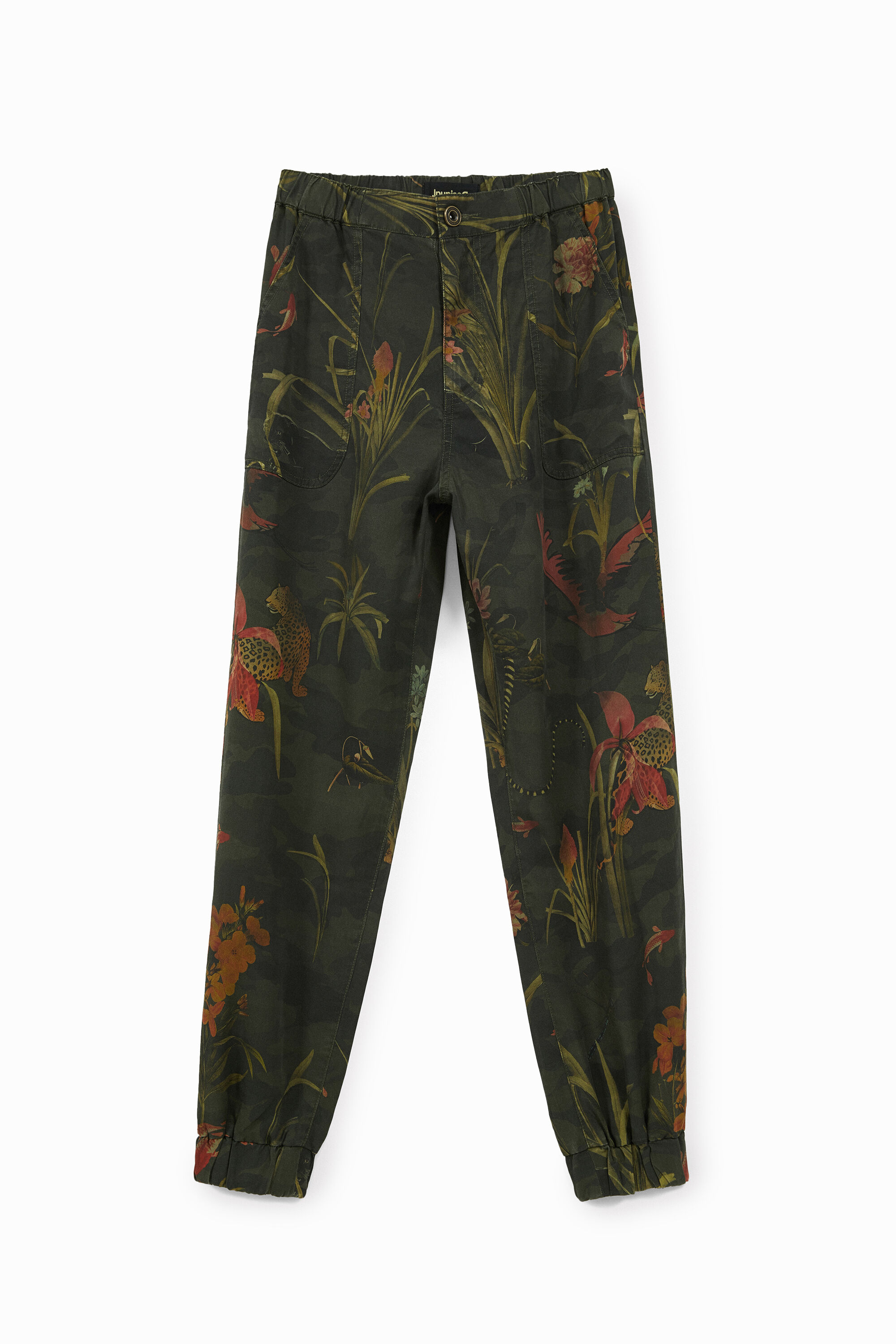 Pantal&oacute;n jogger tencel estampado
