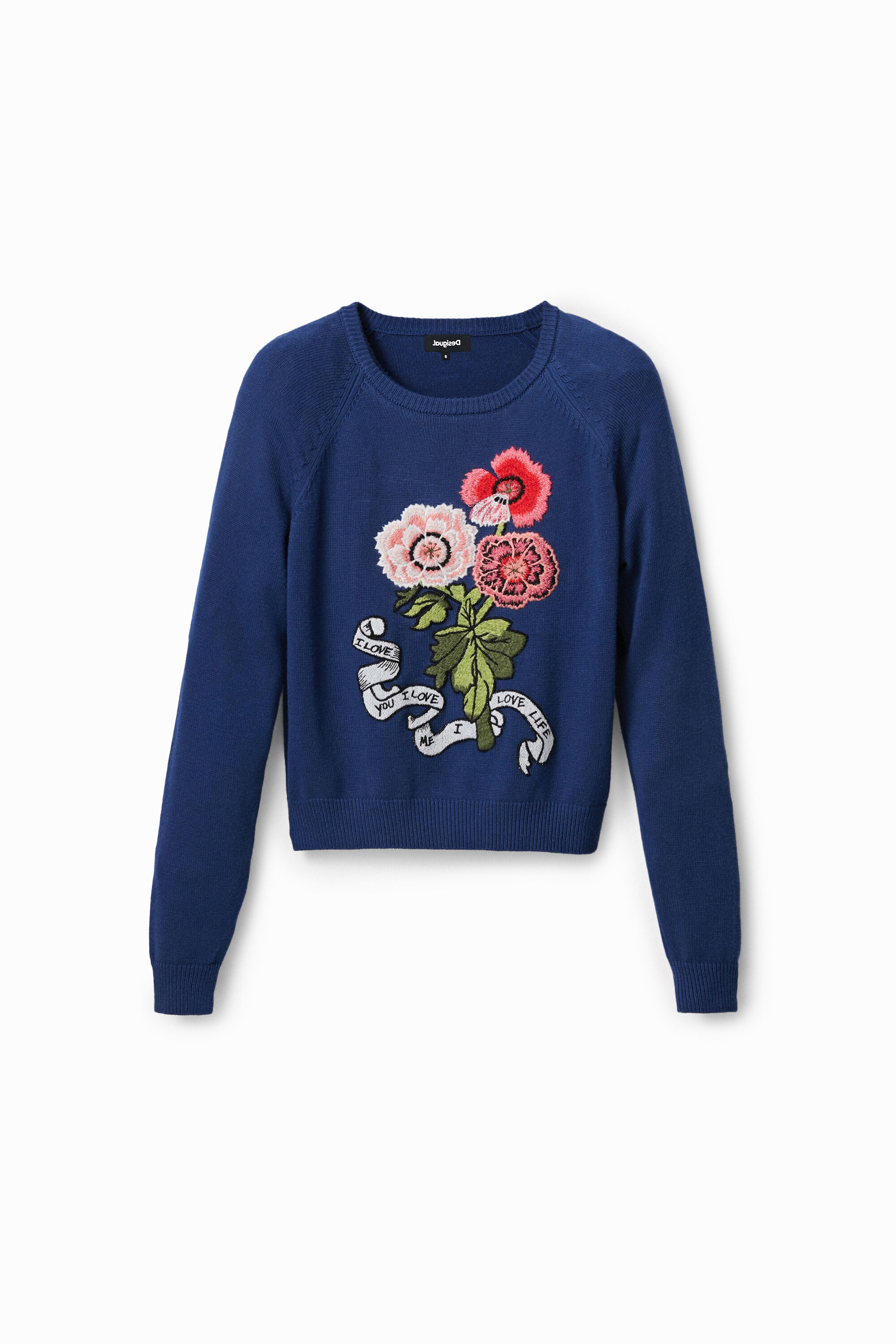 Jersey flores bordadas