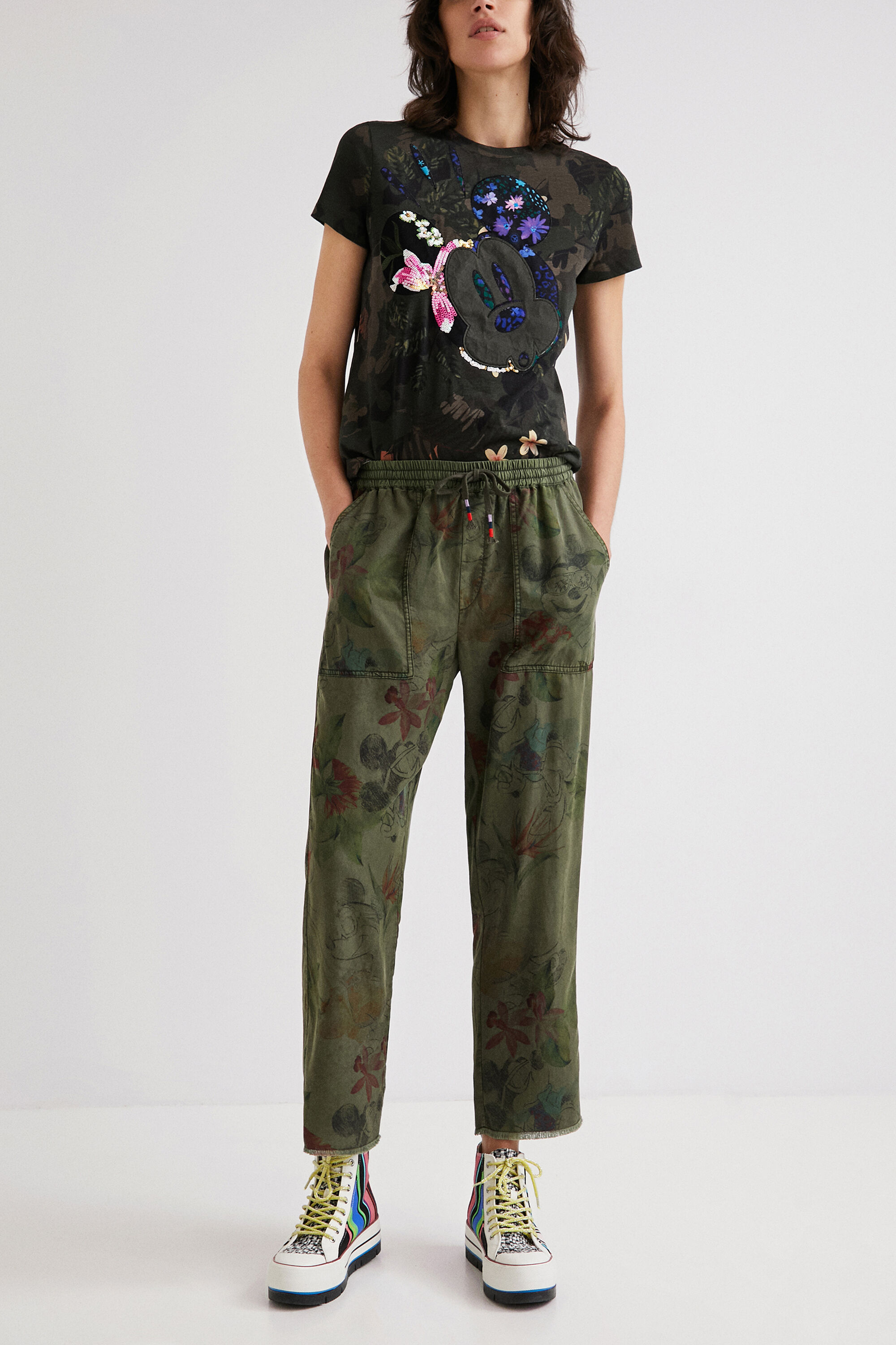 Camiseta Mickey Mouse camuflaje