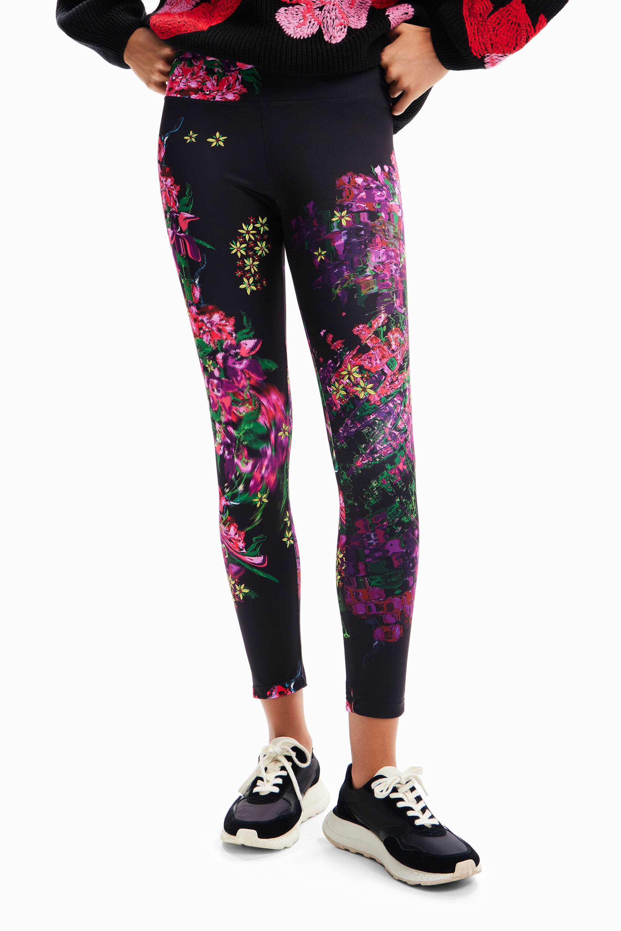 Leggings sport flores