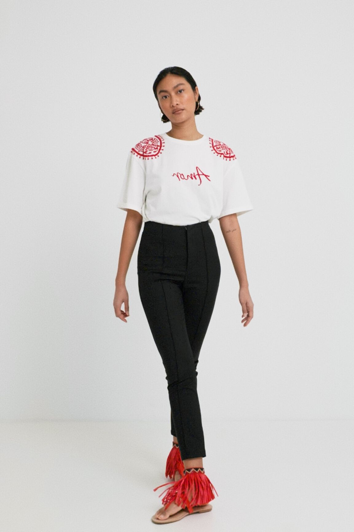 Pantal&oacute;n slim Stella Jean