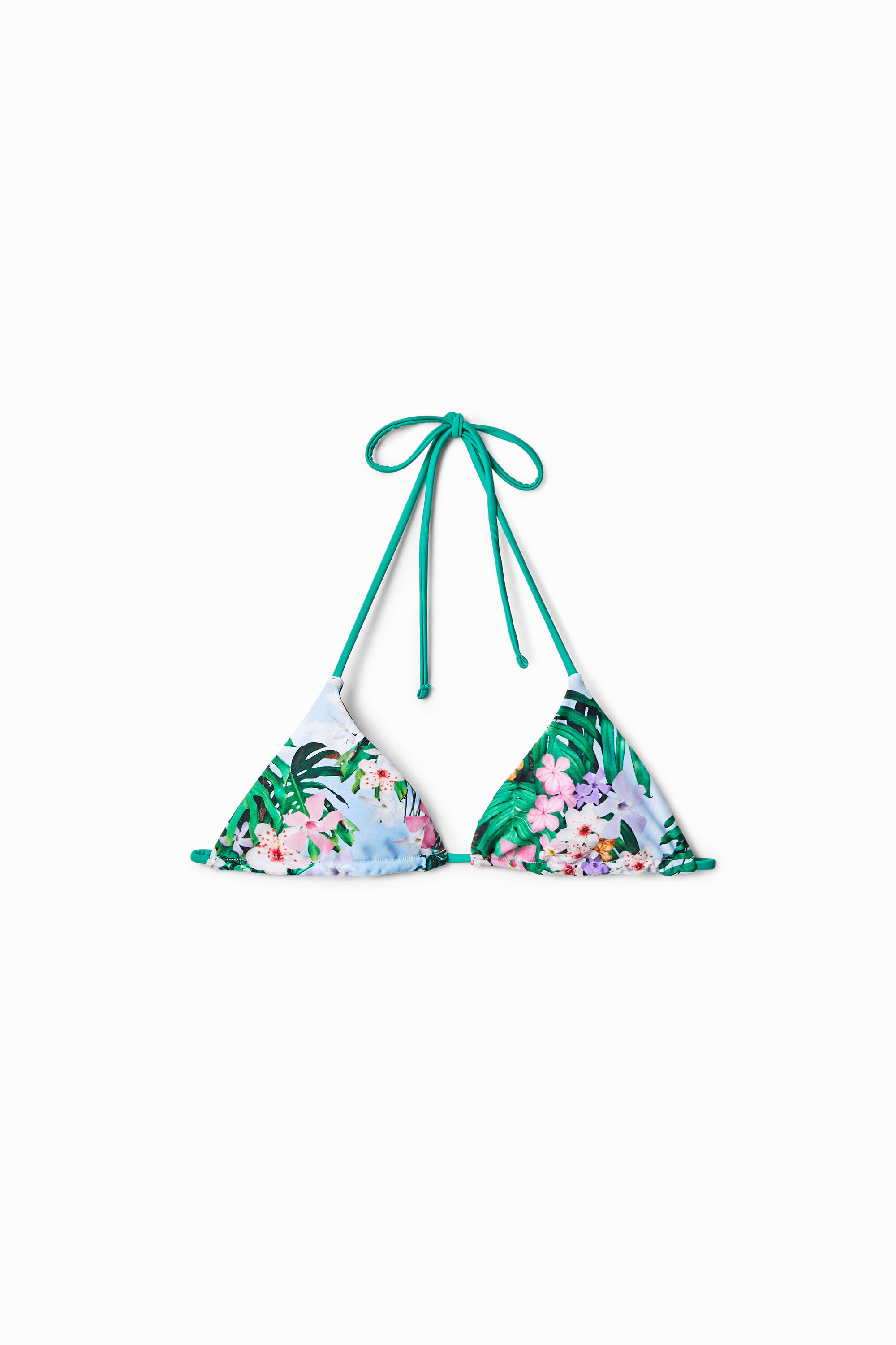Top bikini floral reversible