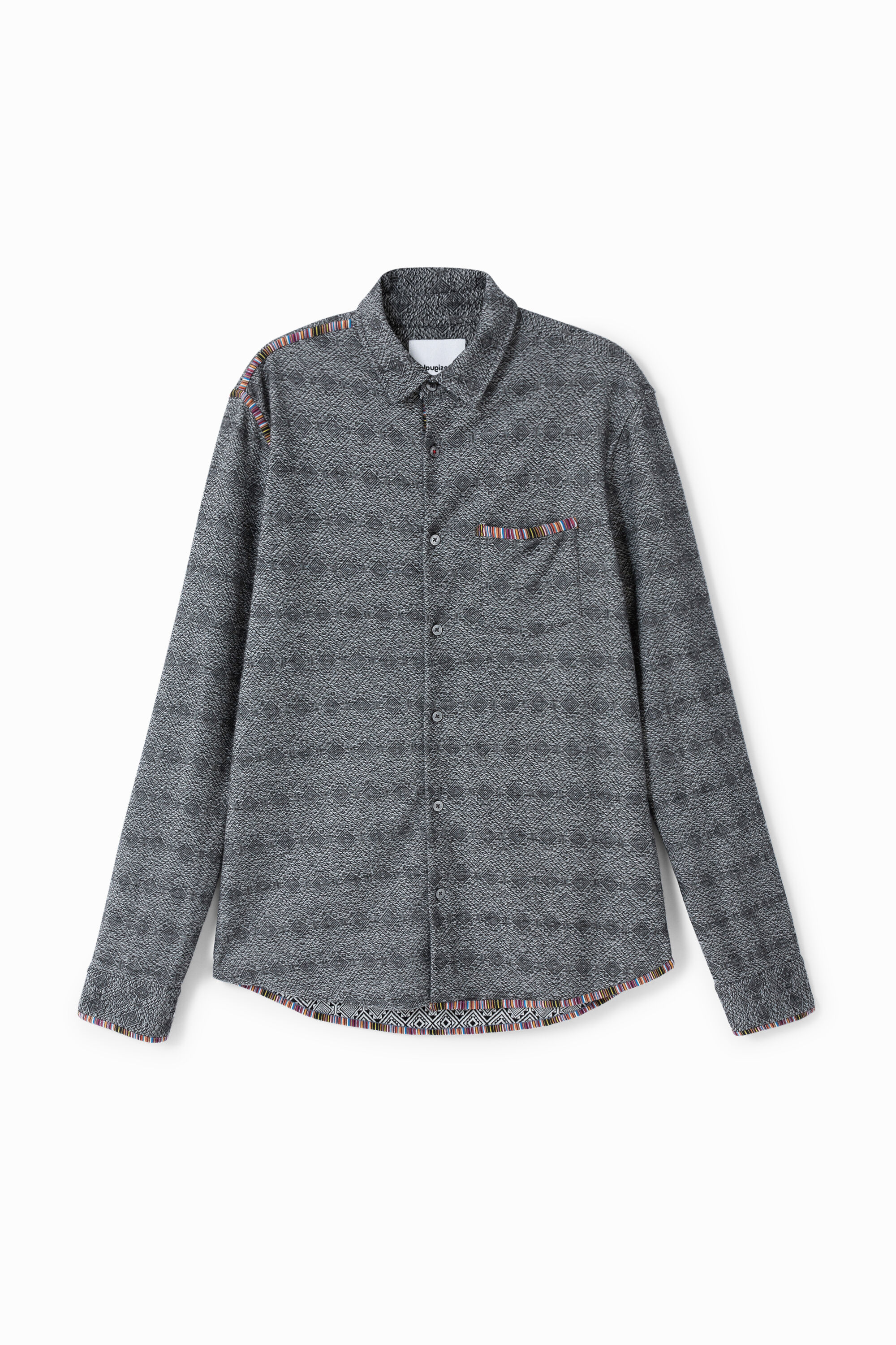 Camisa slim estampada