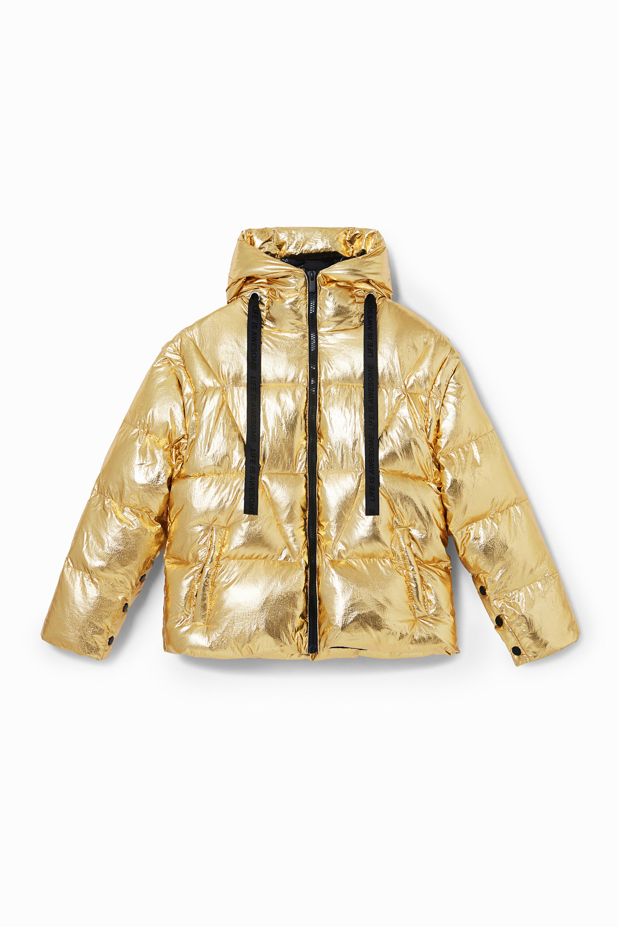 Chaqueta acolchada con mangas desmontables