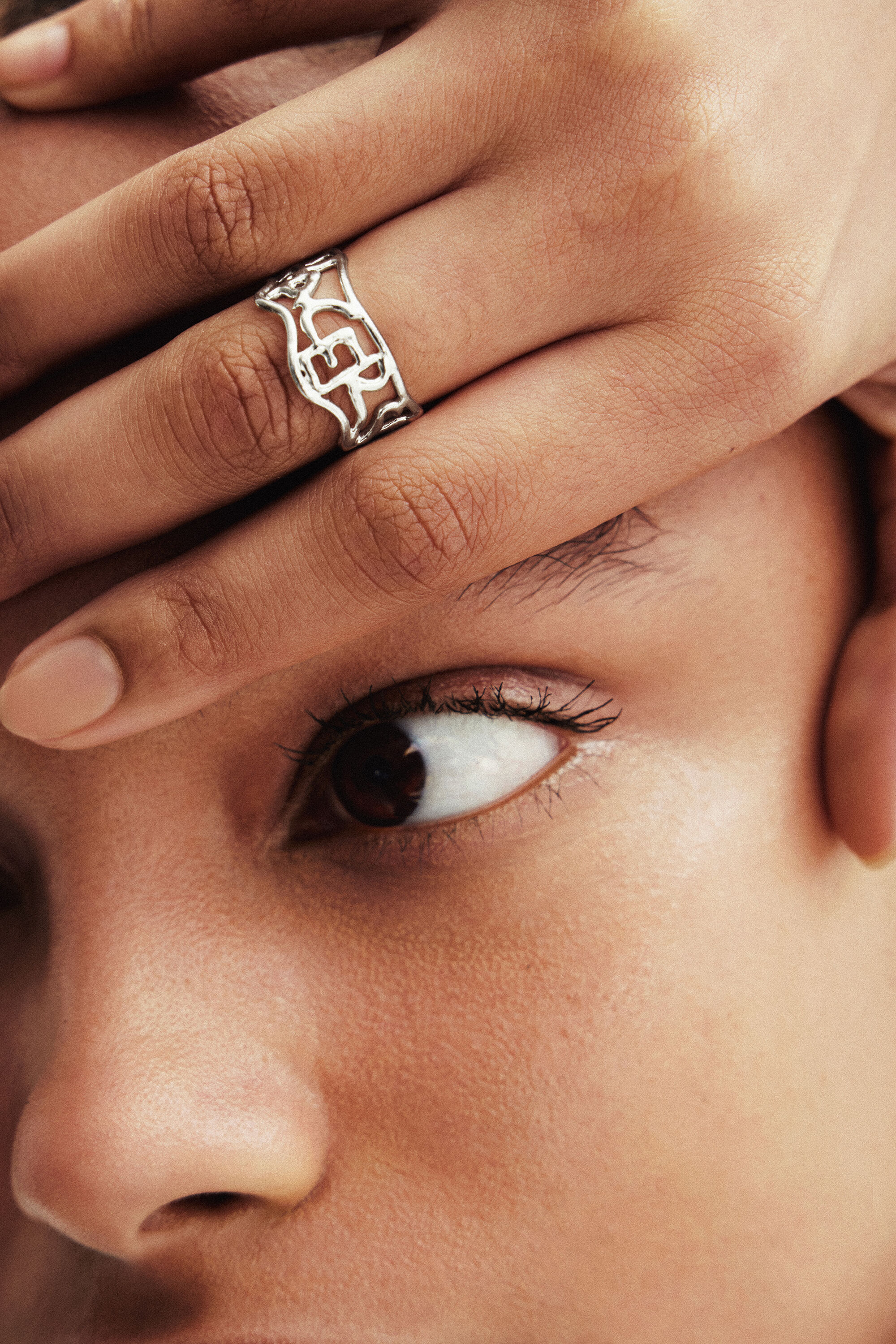Anillo mensaje ba&ntilde;o plata Zalio