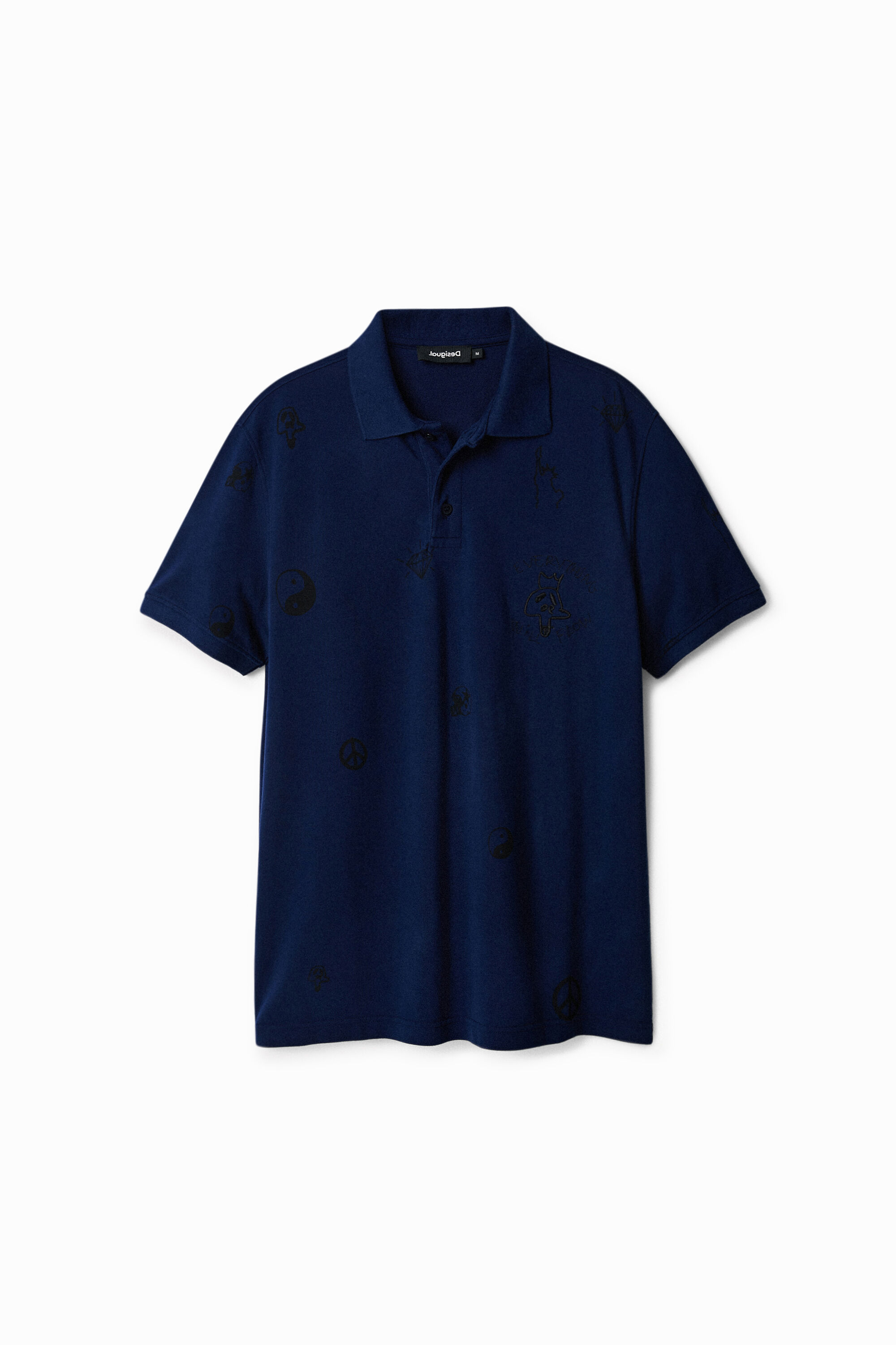 Camiseta polo manga corta "Everything will flow"