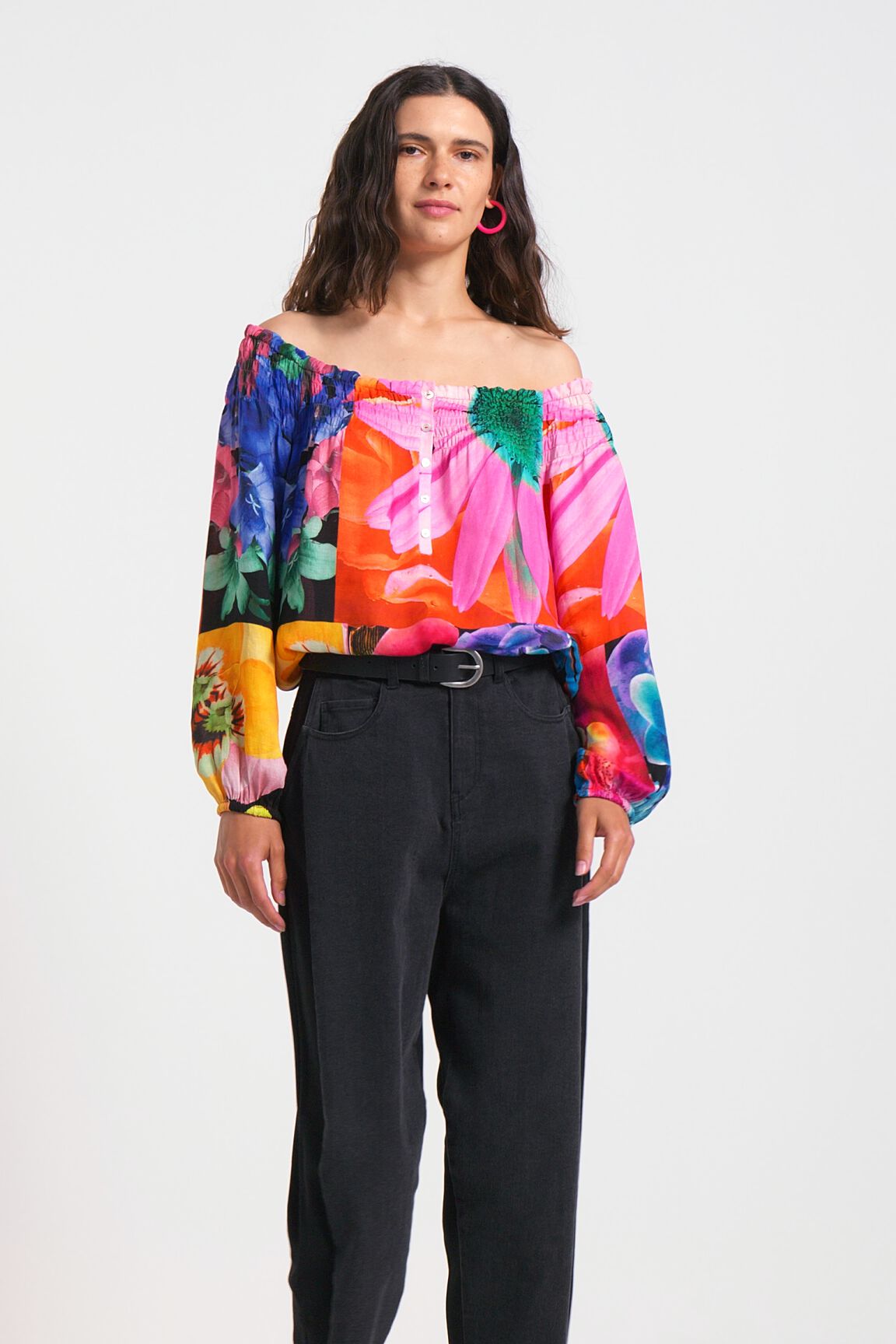 Blusa floral M. Christian Lacroix