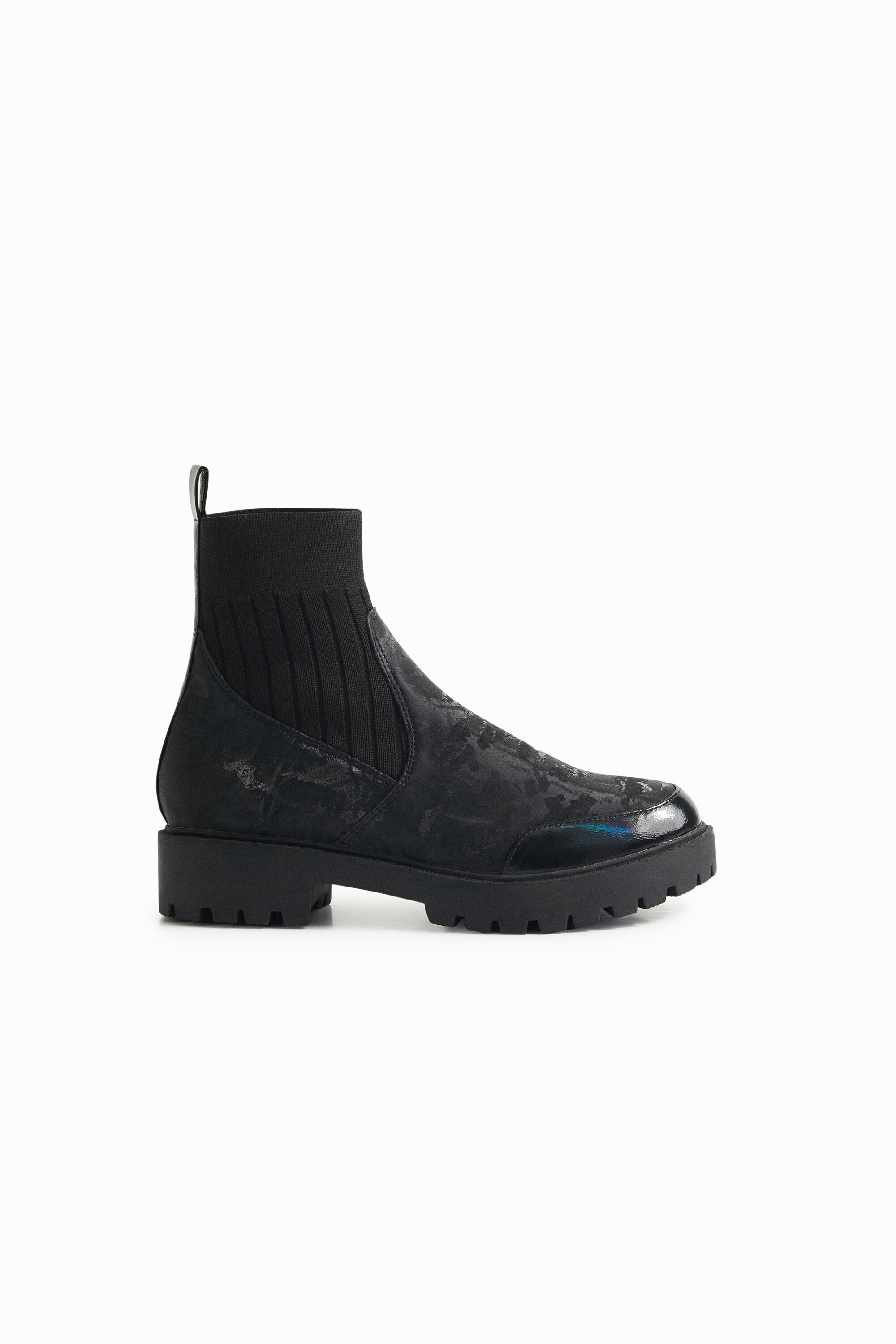 Botines biker calcet&iacute;n