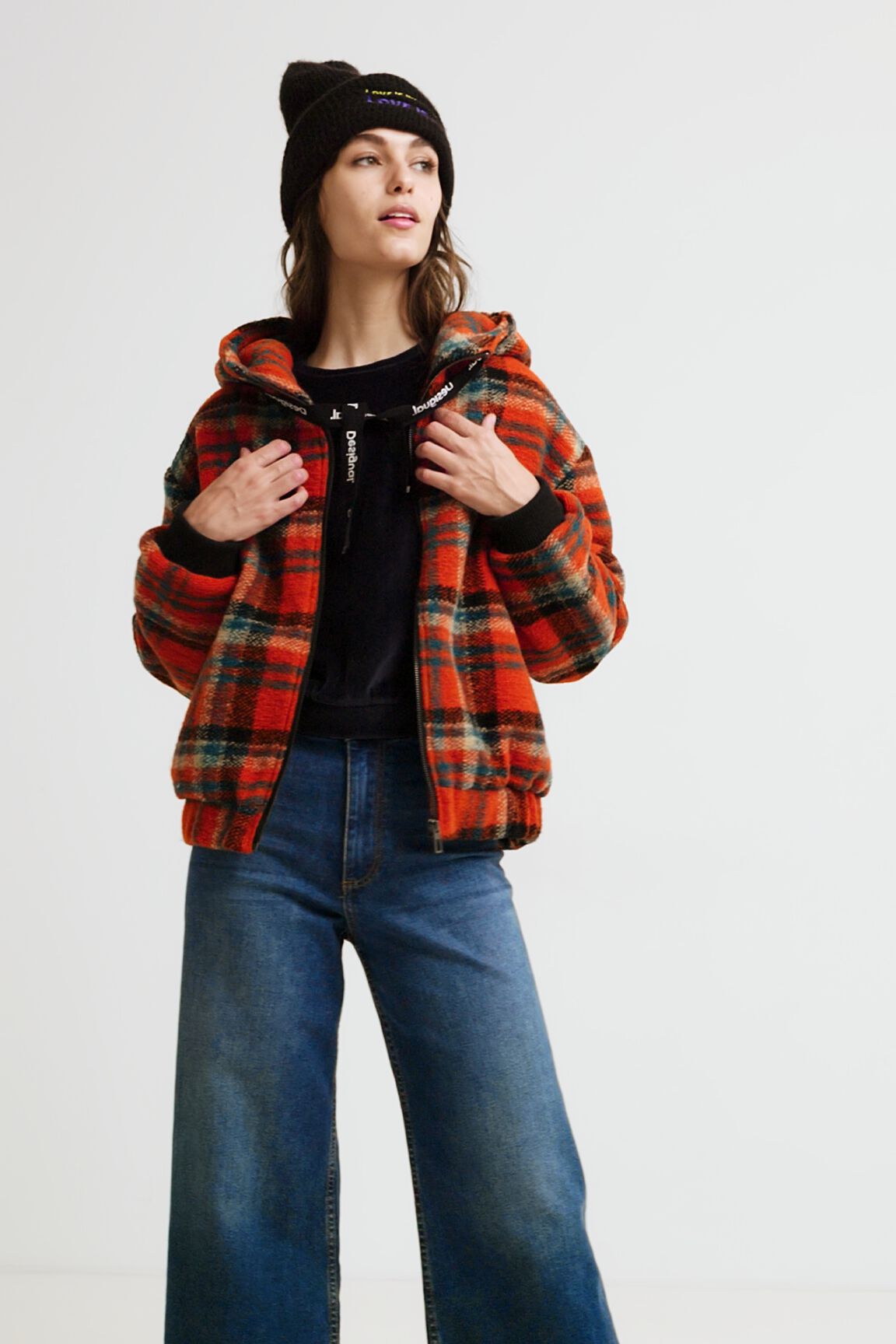 Chaqueta oversize capucha