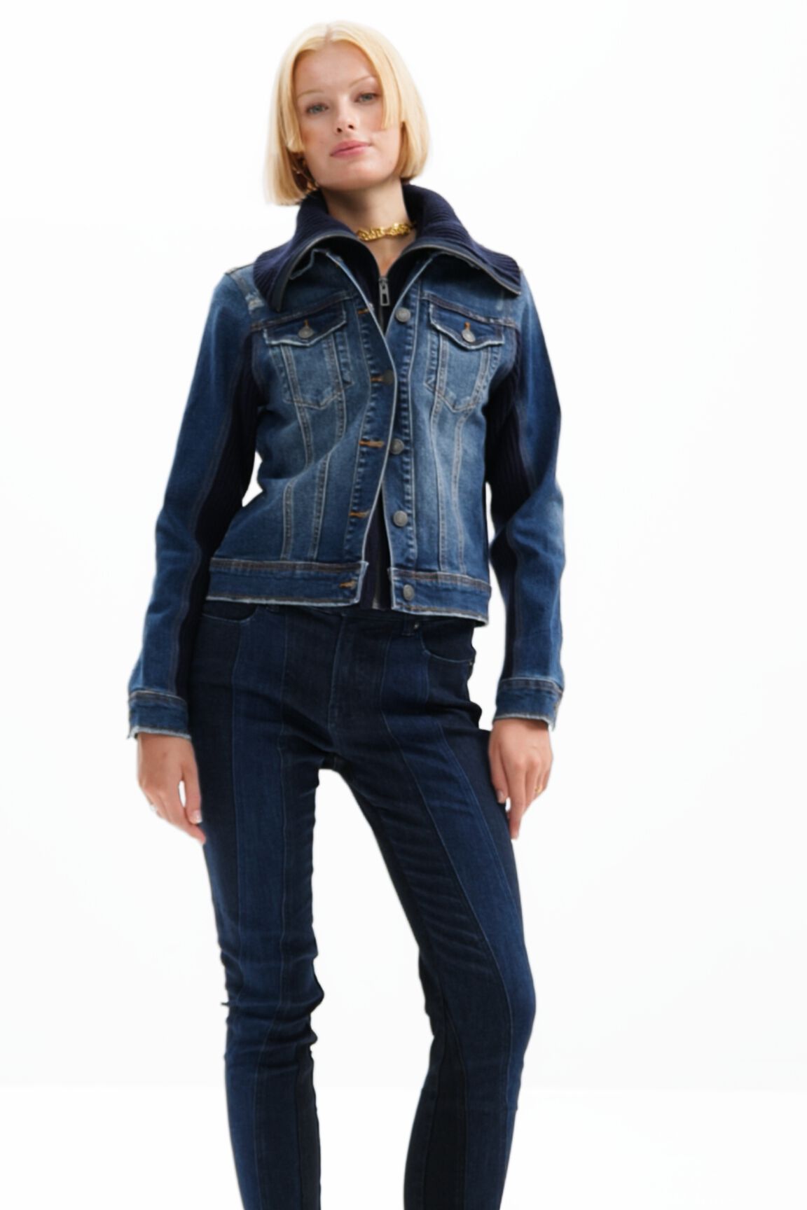 Chaqueta vaquera h&iacute;brida
