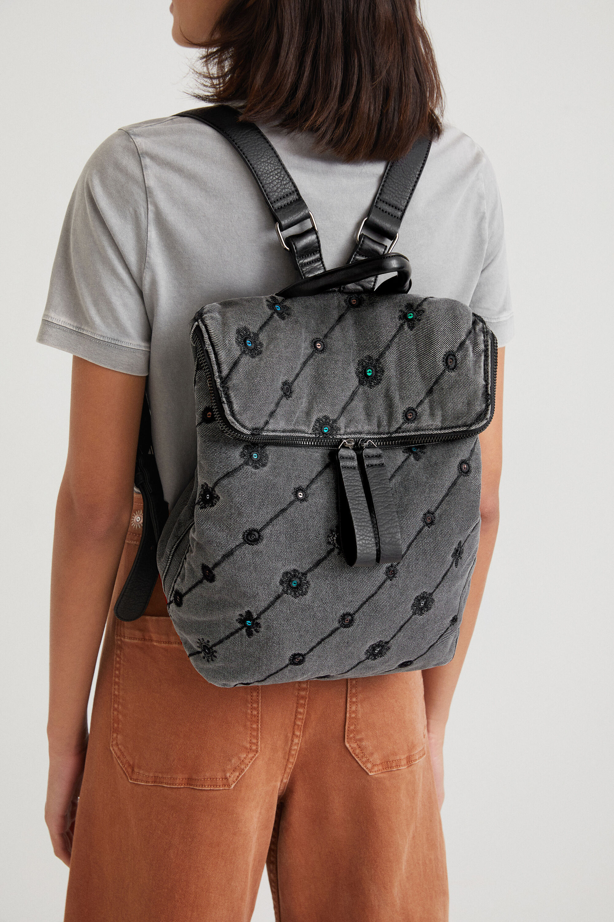 Mochila cuadrada vaquera