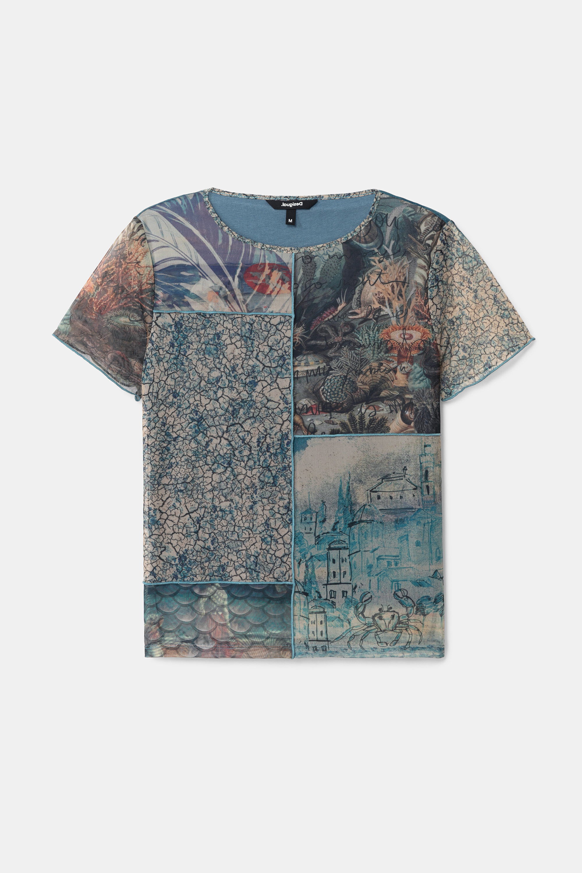 Camiseta slim tul paisajes