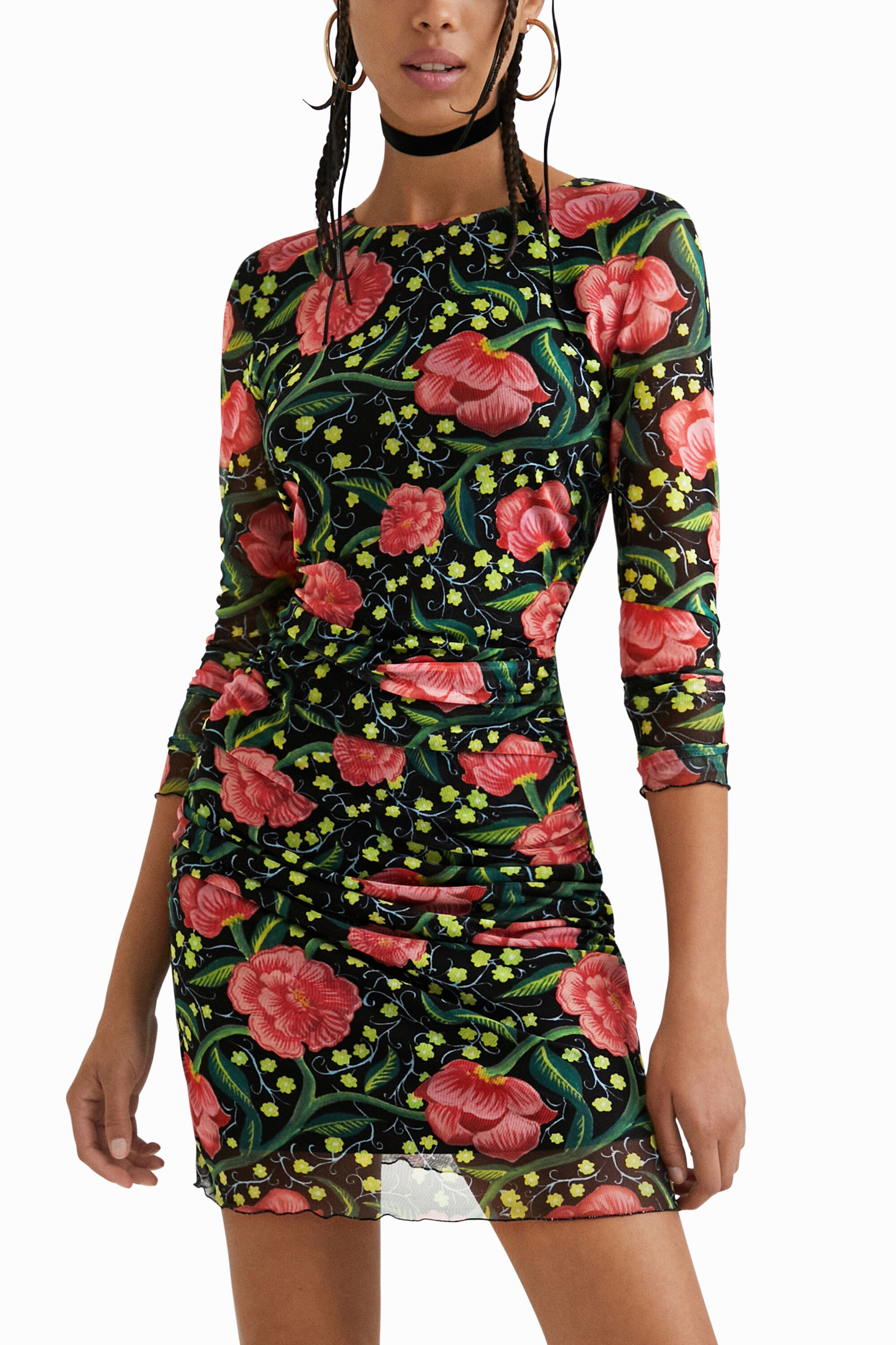 Vestido slim forro interior