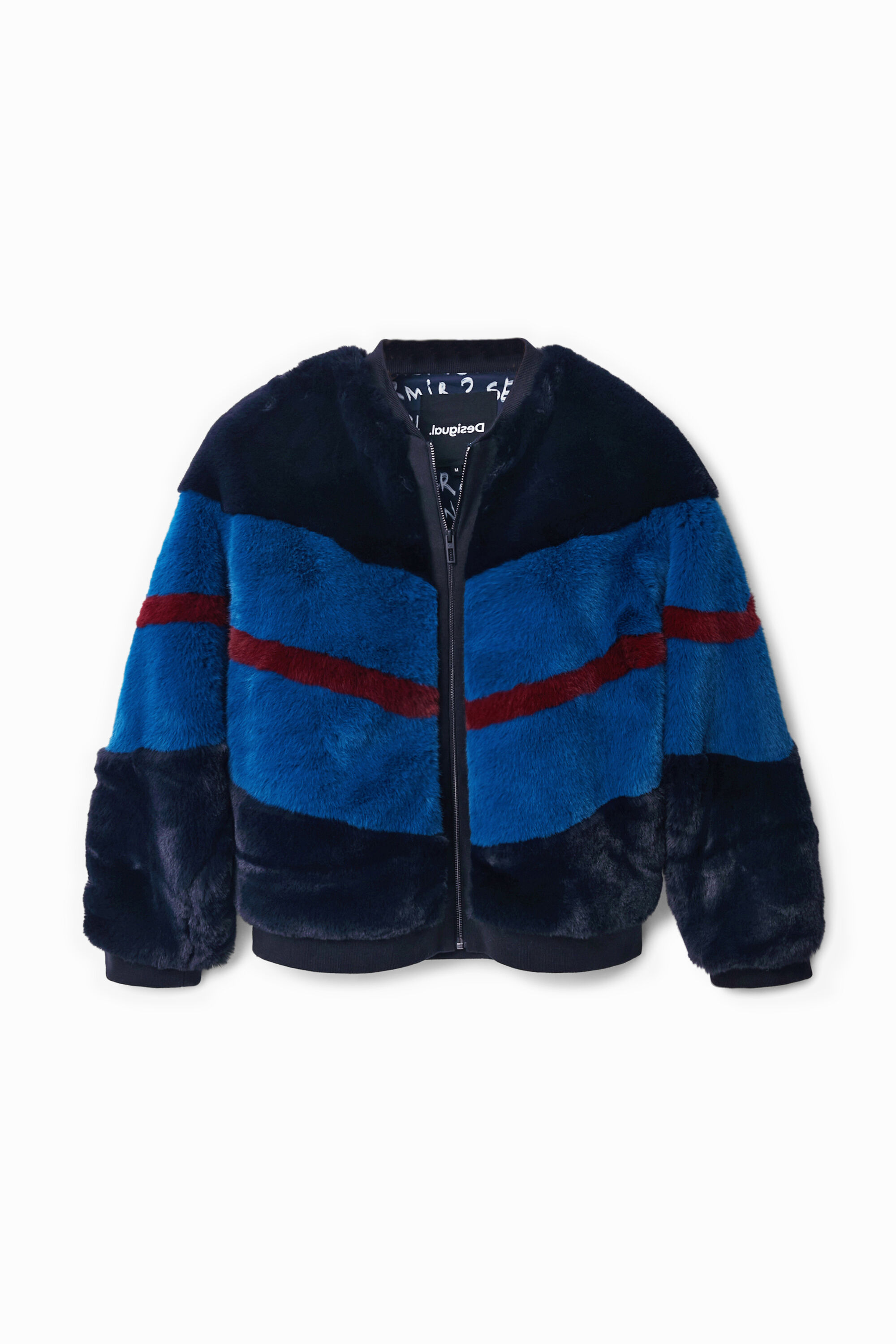 Chaqueta bomber efecto pelo
