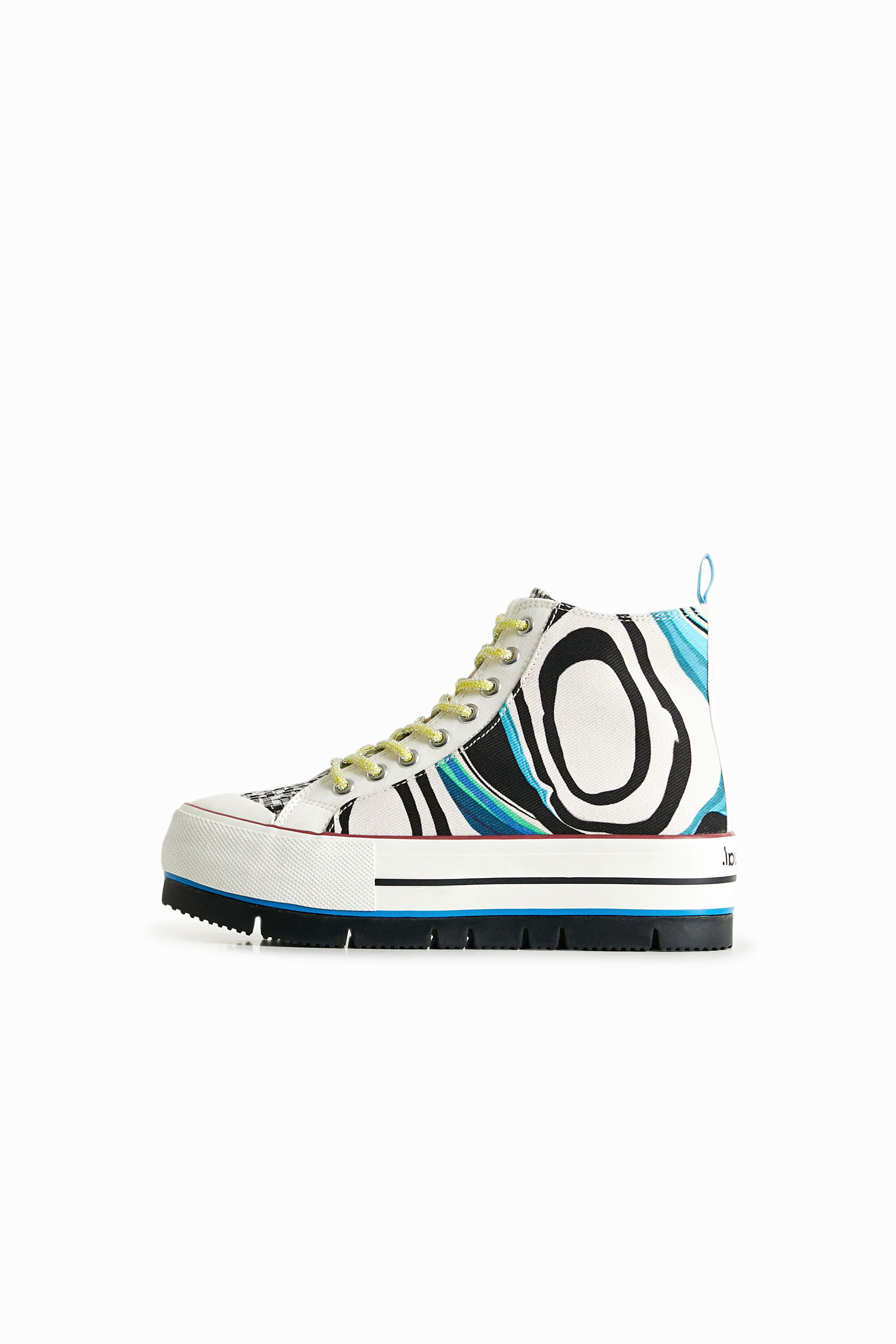 Sneakers altas plataforma psicodelia
