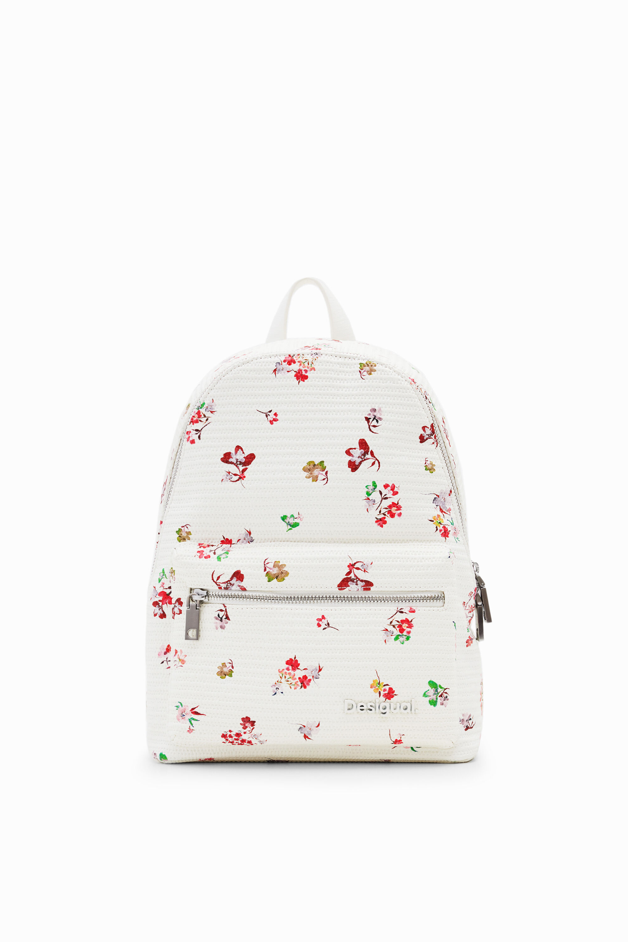 Mochila S textura flores