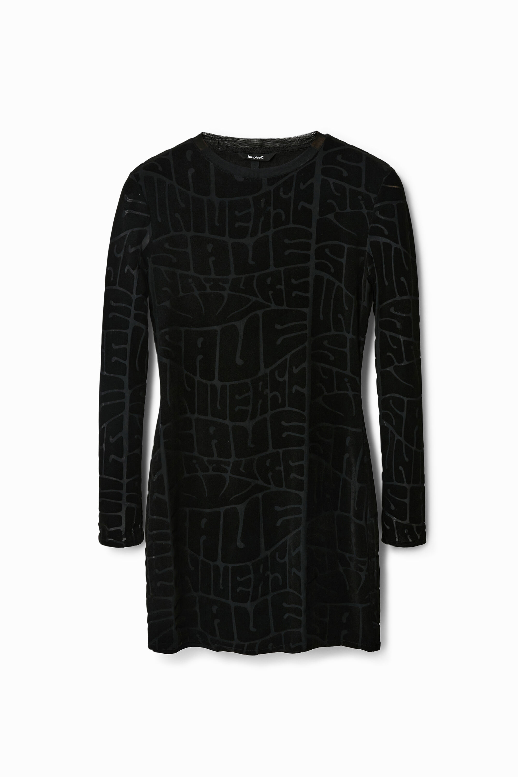 Vestido corto slim mensaje