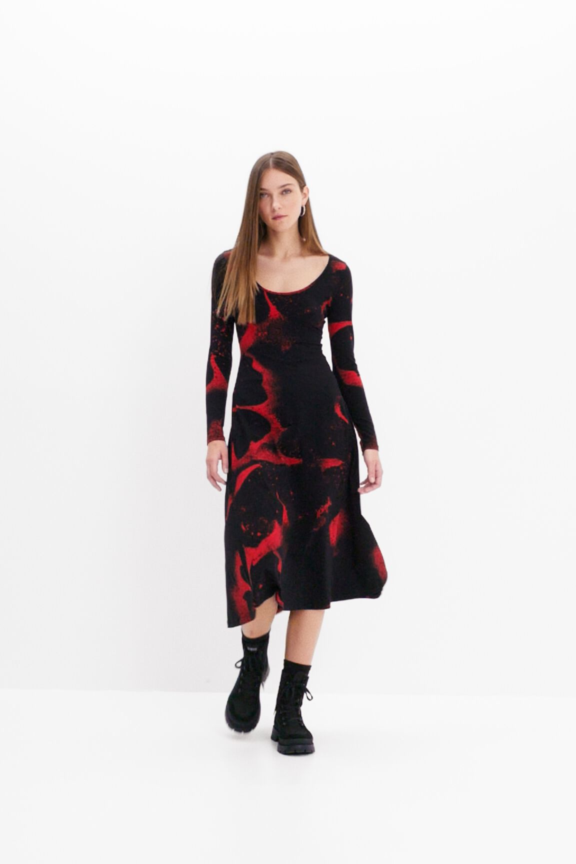 Vestido midi arty